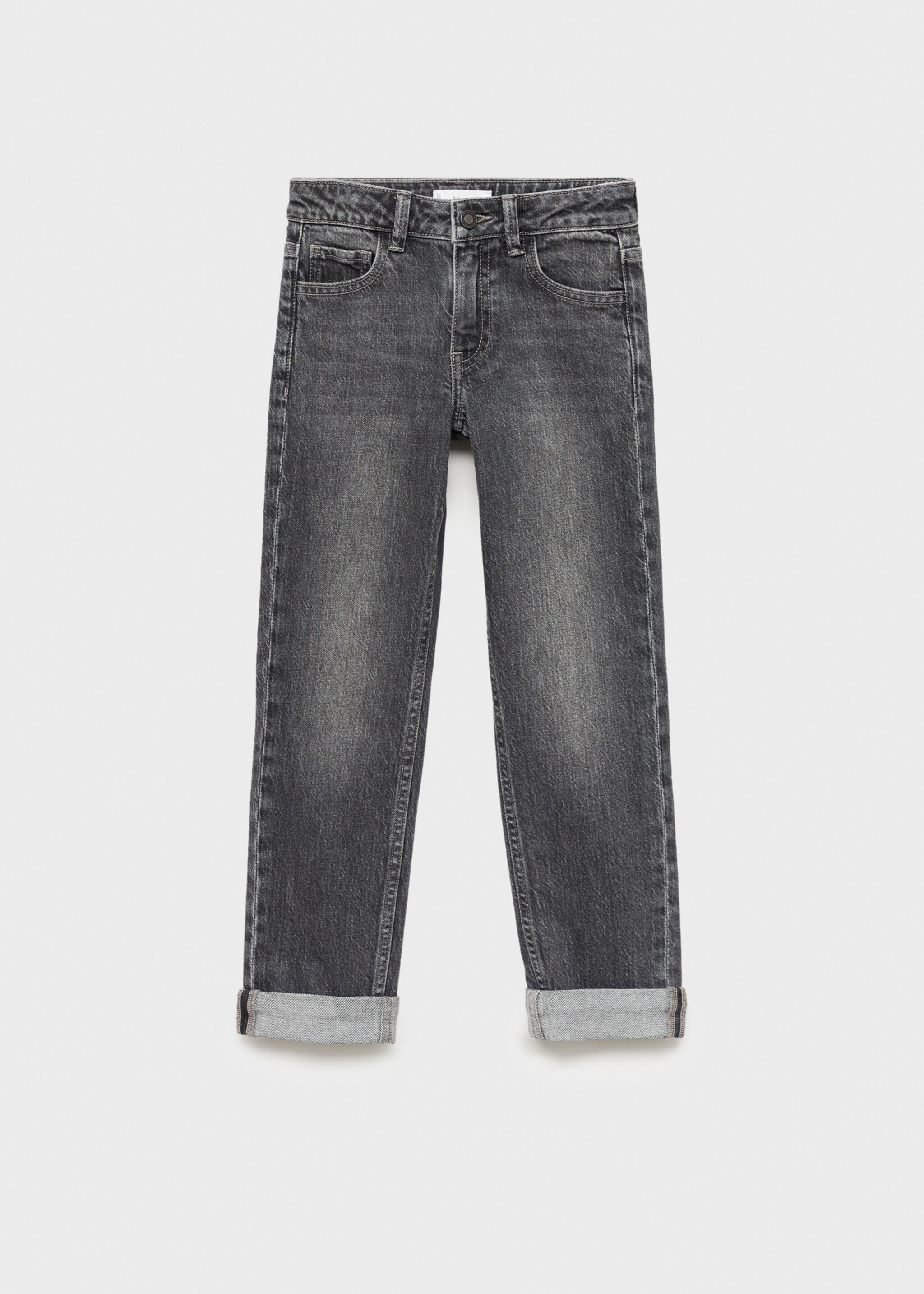 Jeans rectos bajo vuelta - Artículo sin modelo, Gris. Ref: 77023260-00.