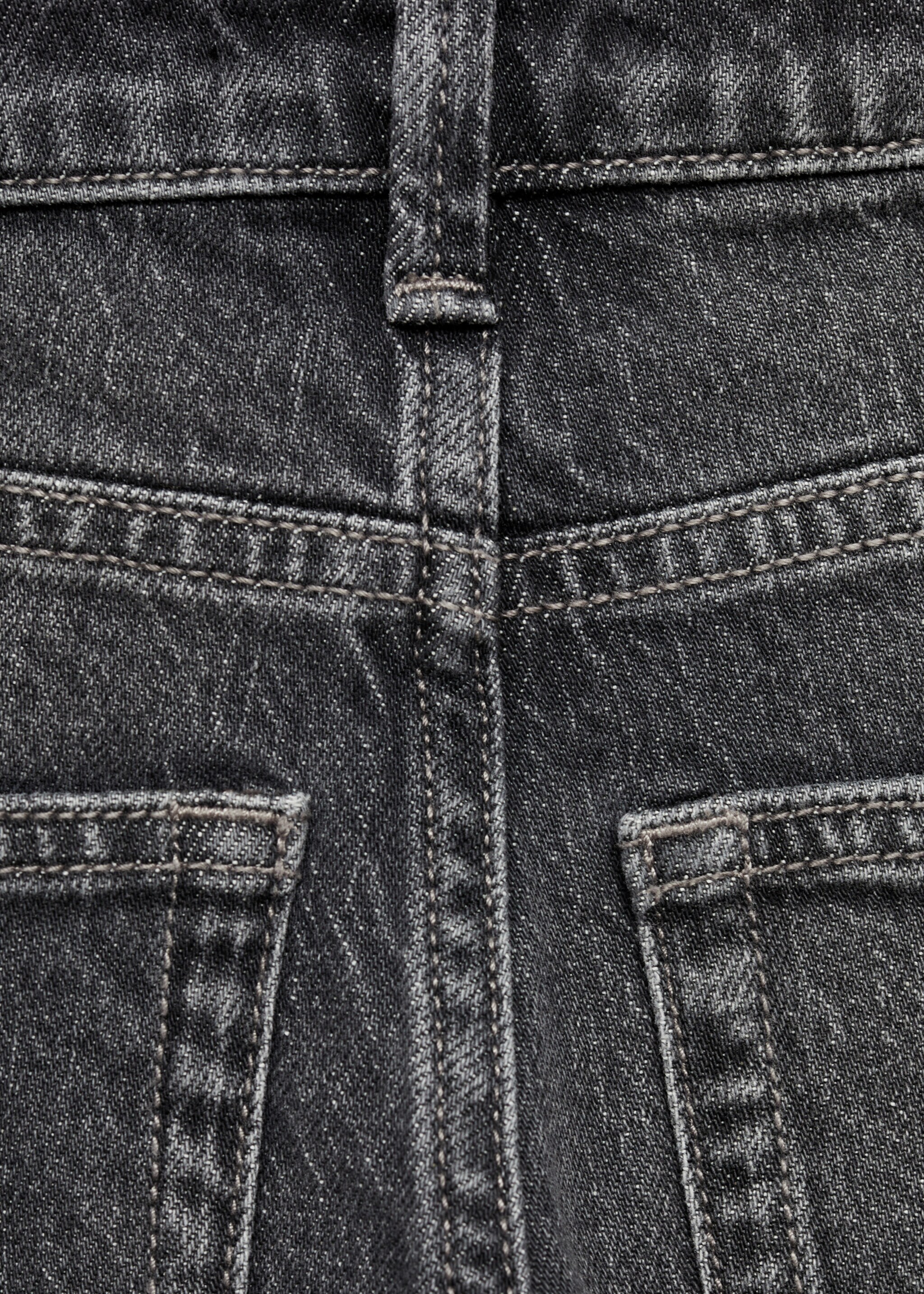 Jeans rectos bajo vuelta - Detalle del artículo 0, Gris. Ref: 77023260-00.