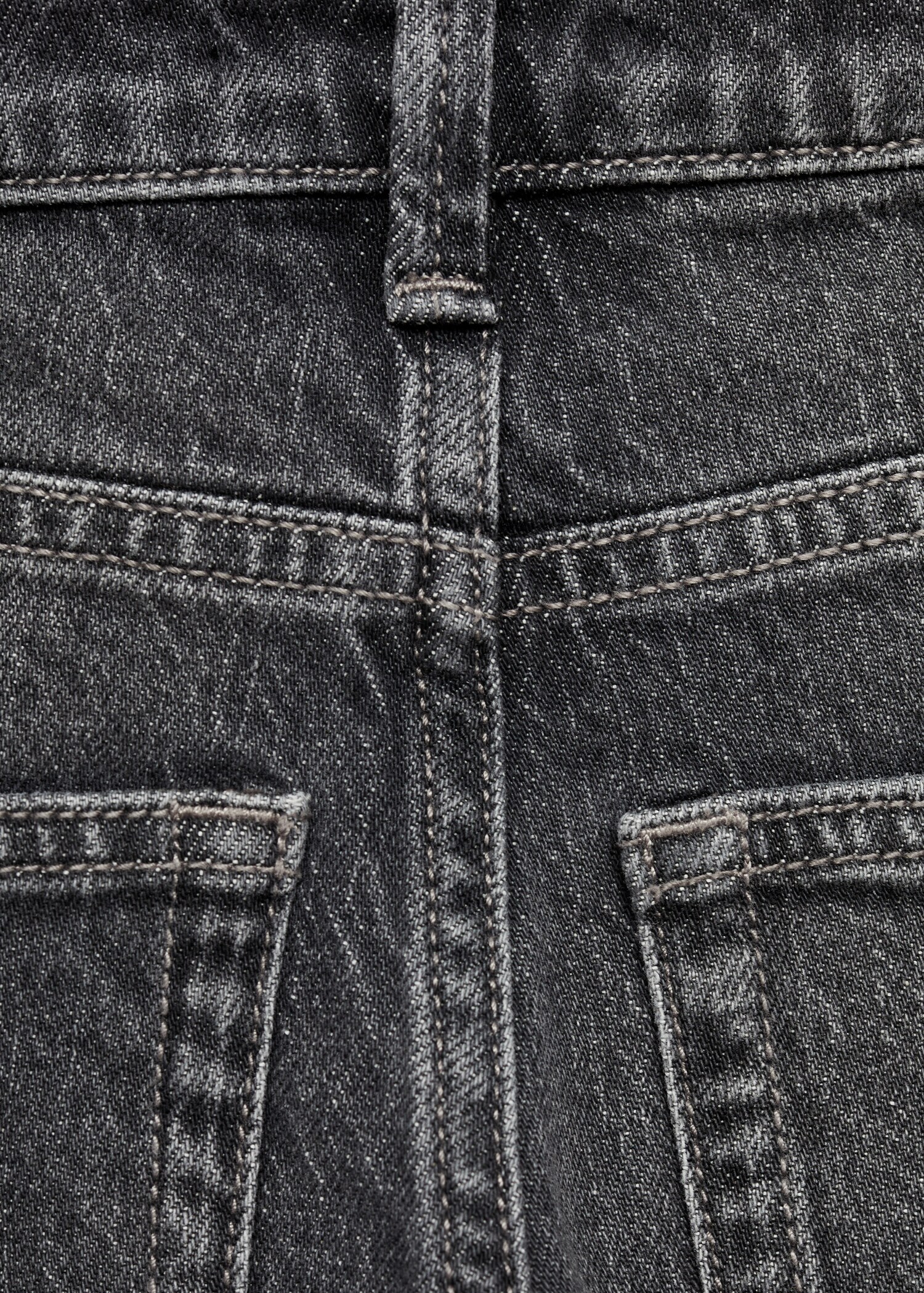Jeans diritti bordo inferiore risvolto - Dettaglio dell'articolo 0