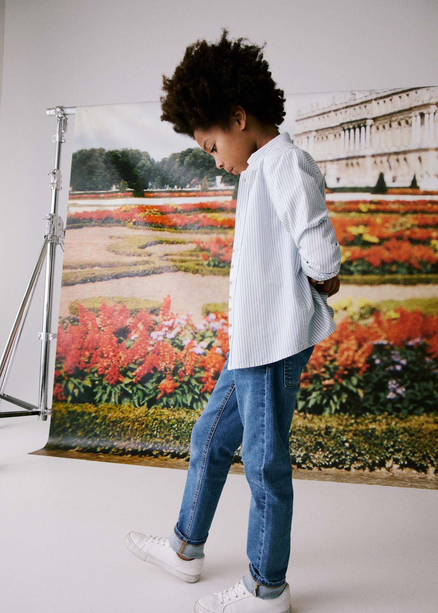 Jeans diritti bordo inferiore risvolto - Dettaglio dell'articolo 5