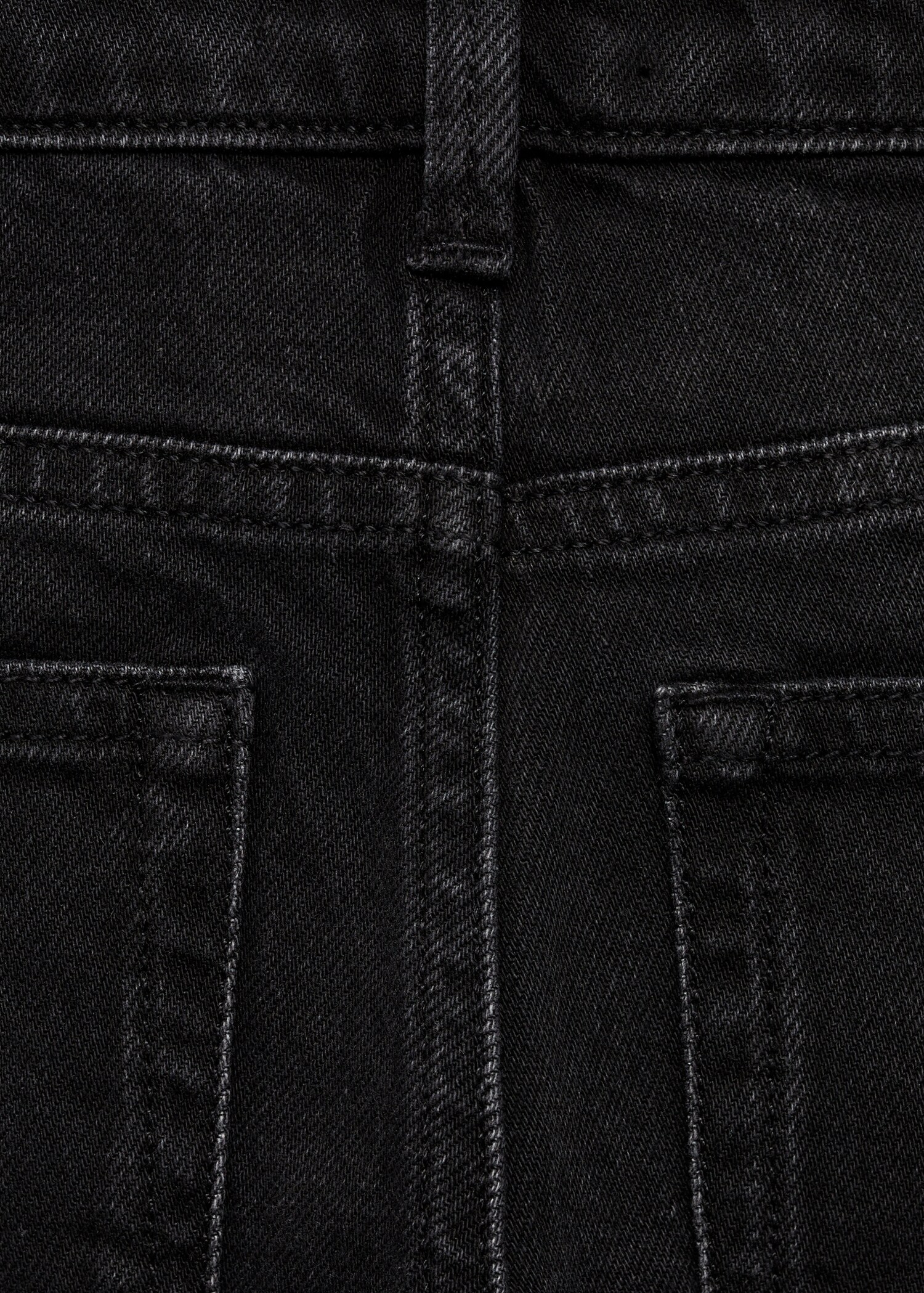 Jeans diritti bordo inferiore risvolto - Dettaglio dell'articolo 0
