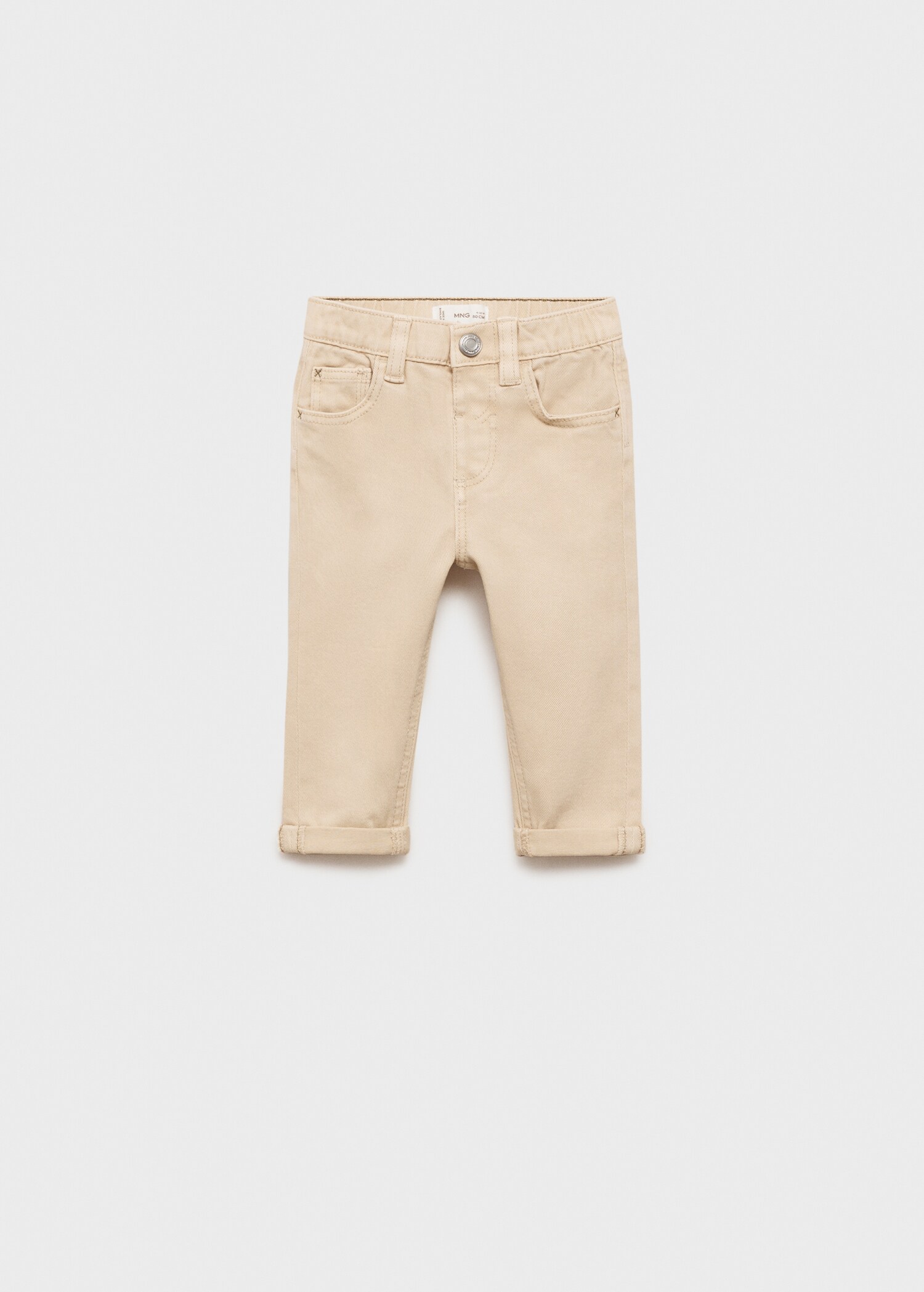 Straight-fit cotton pants - Article without model