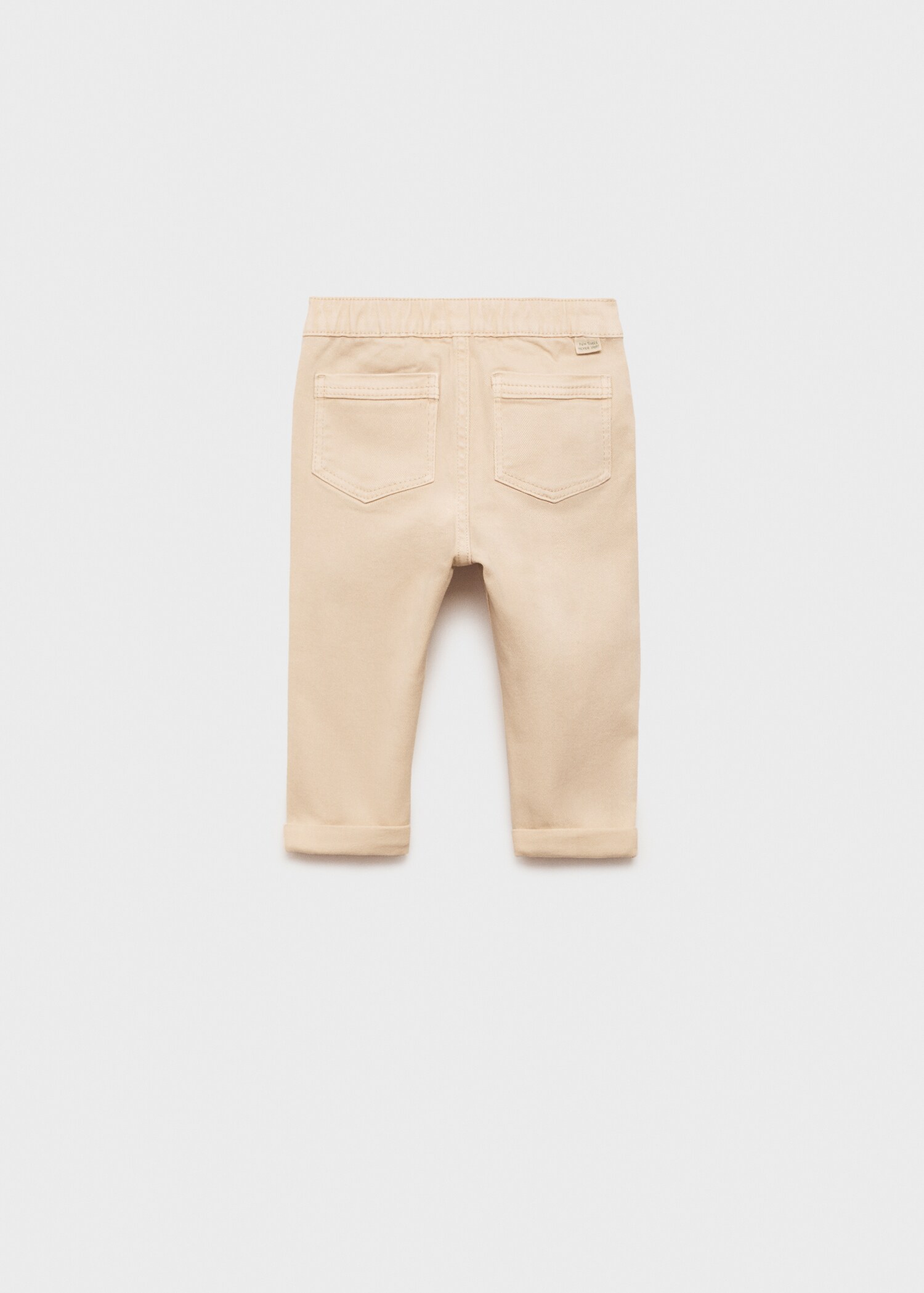 Straight-fit cotton pants - Reverse of the article