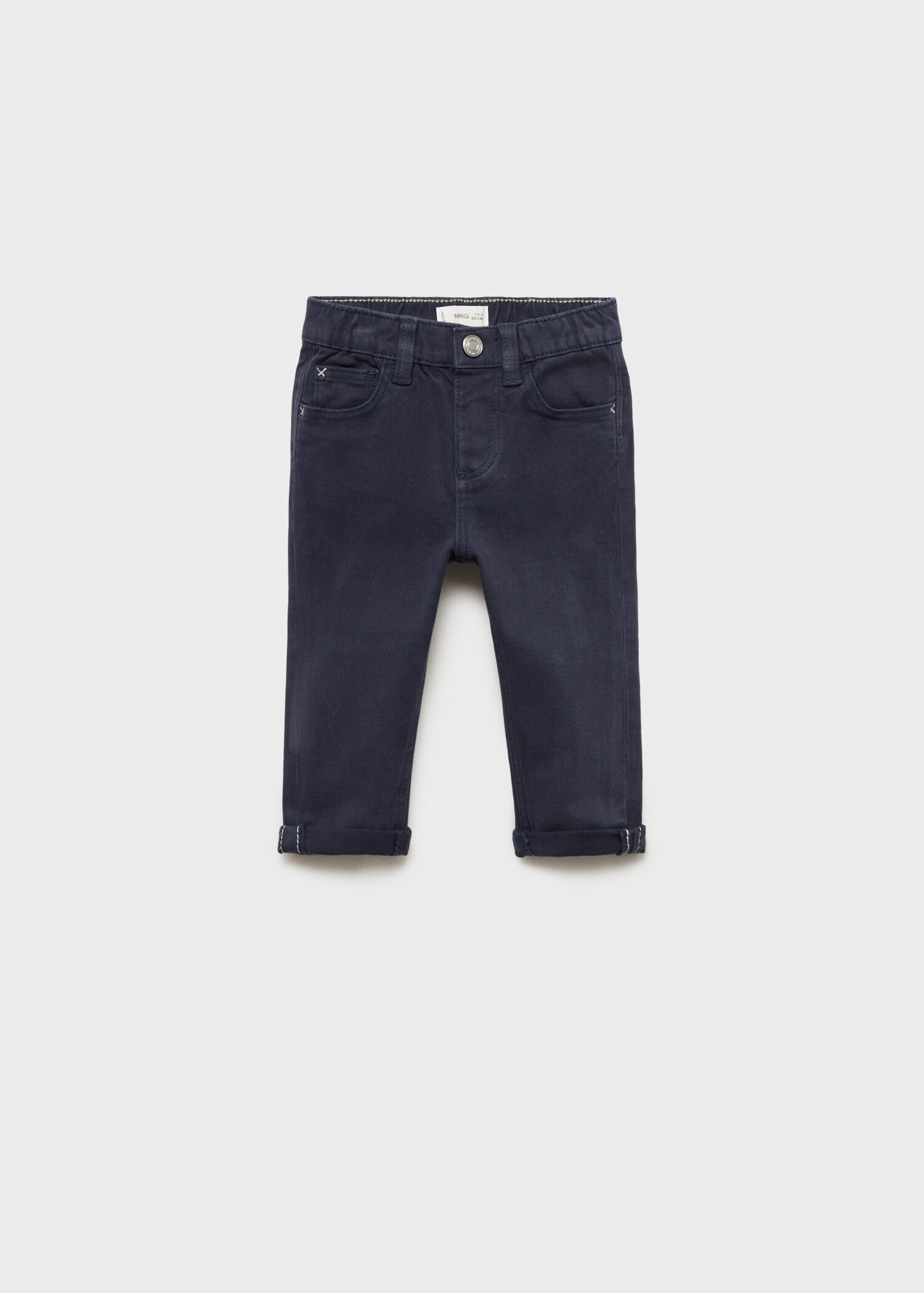 Straight-fit cotton pants - Article without model