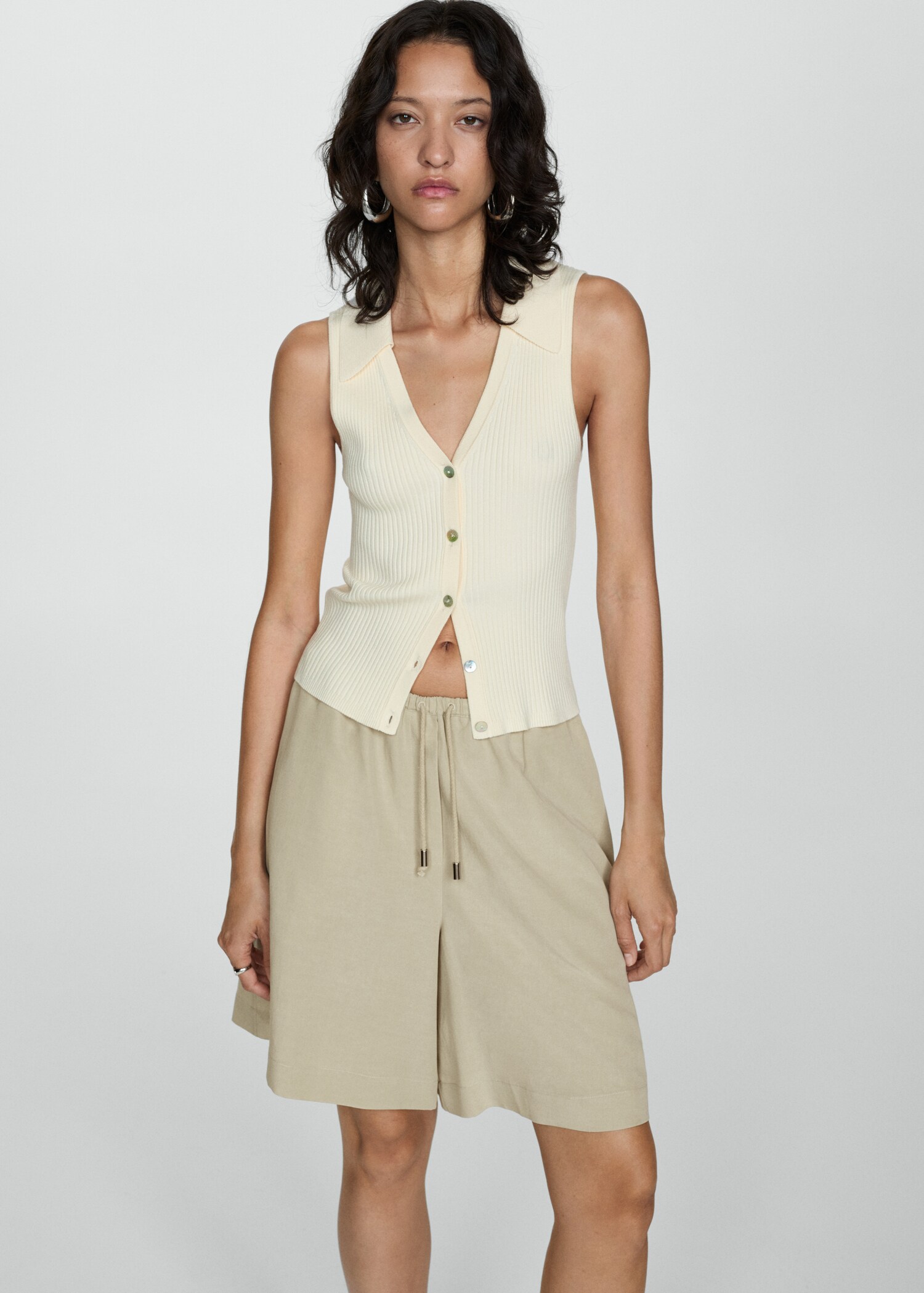 Wideleg-Bermudashorts aus Lyocell - Detail des Artikels 2
