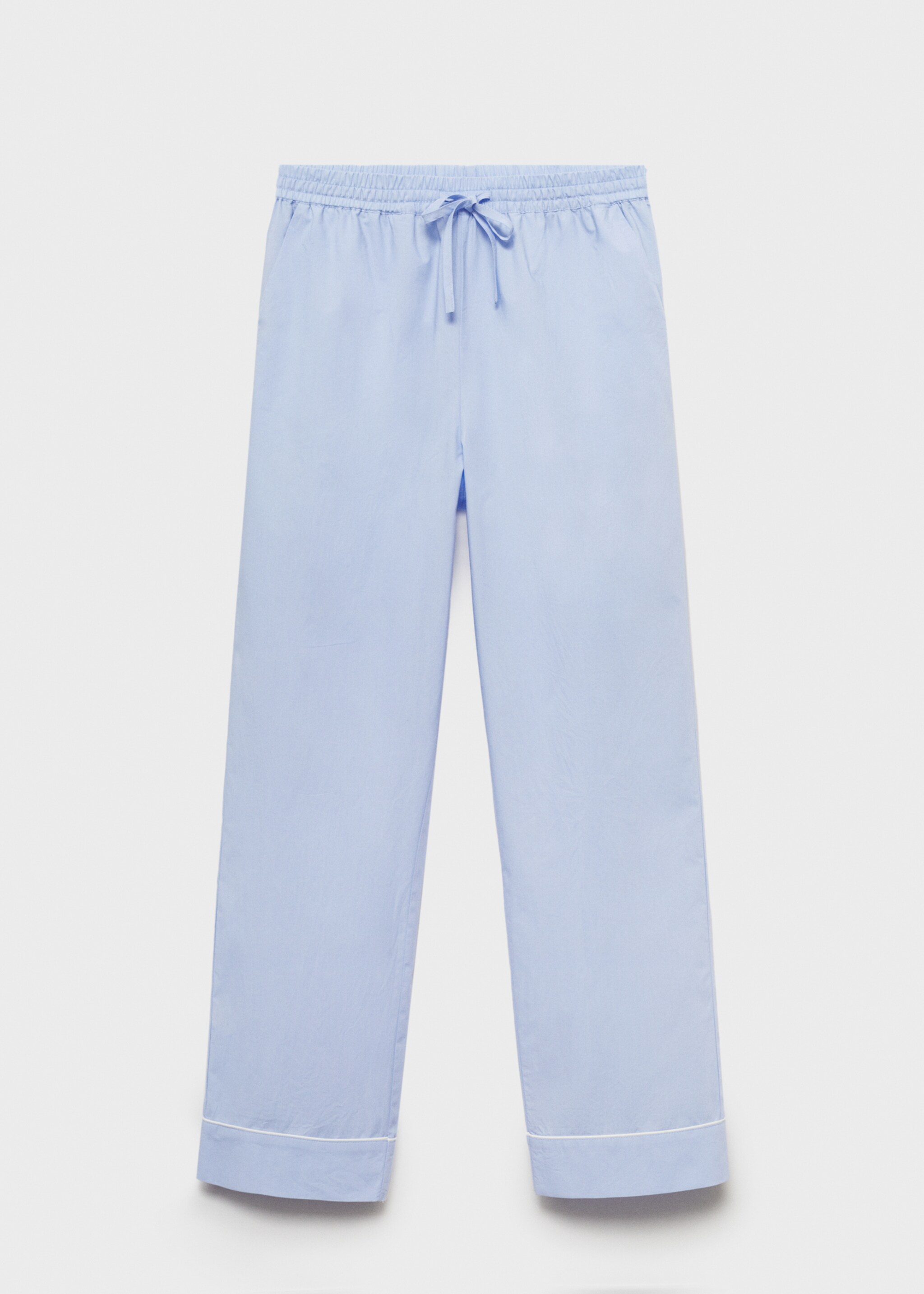 Pantaloni pigiama dritti fiocco - Articolo senza modello
