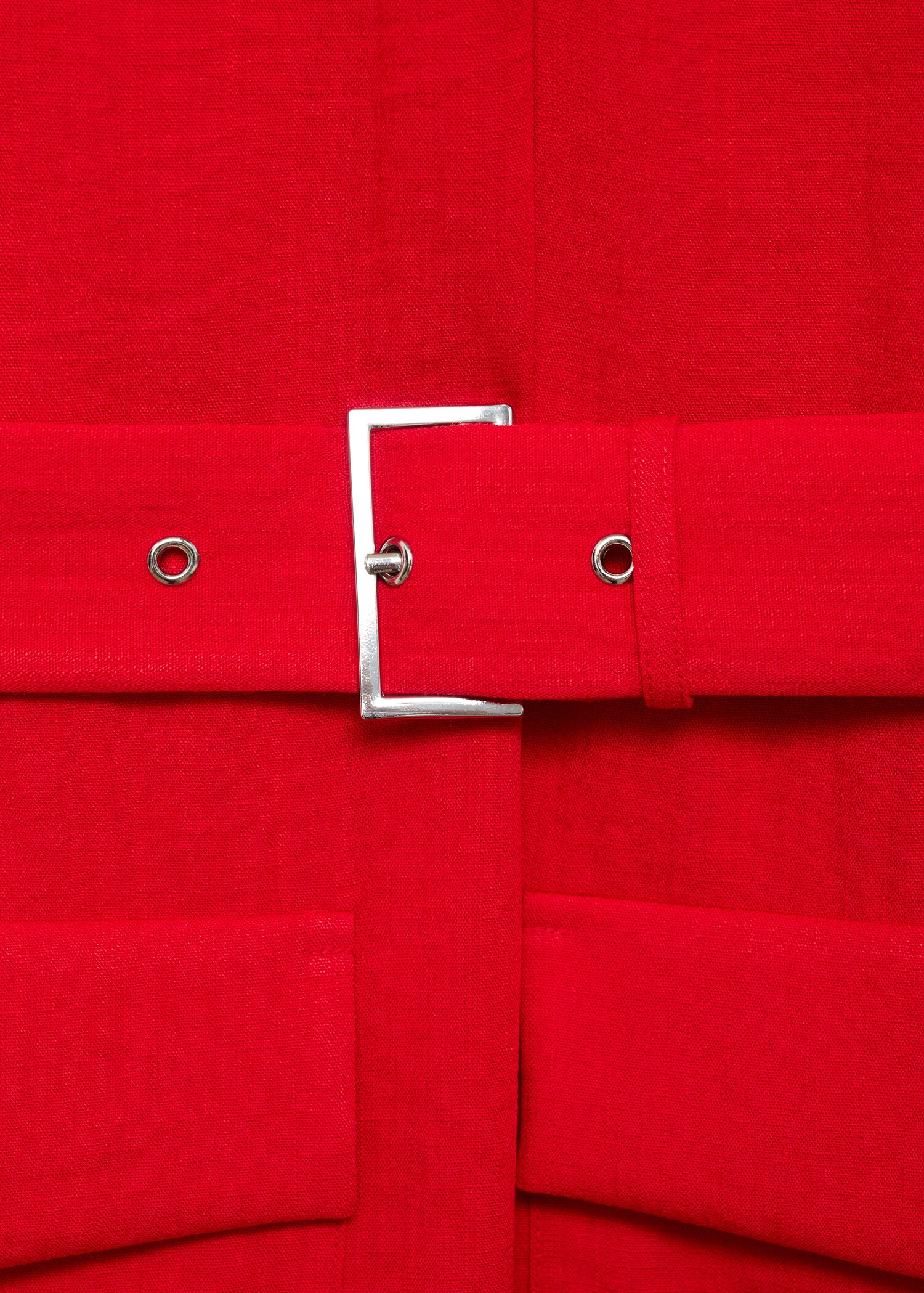 Dress with pockets and belt - Details of the article 0
