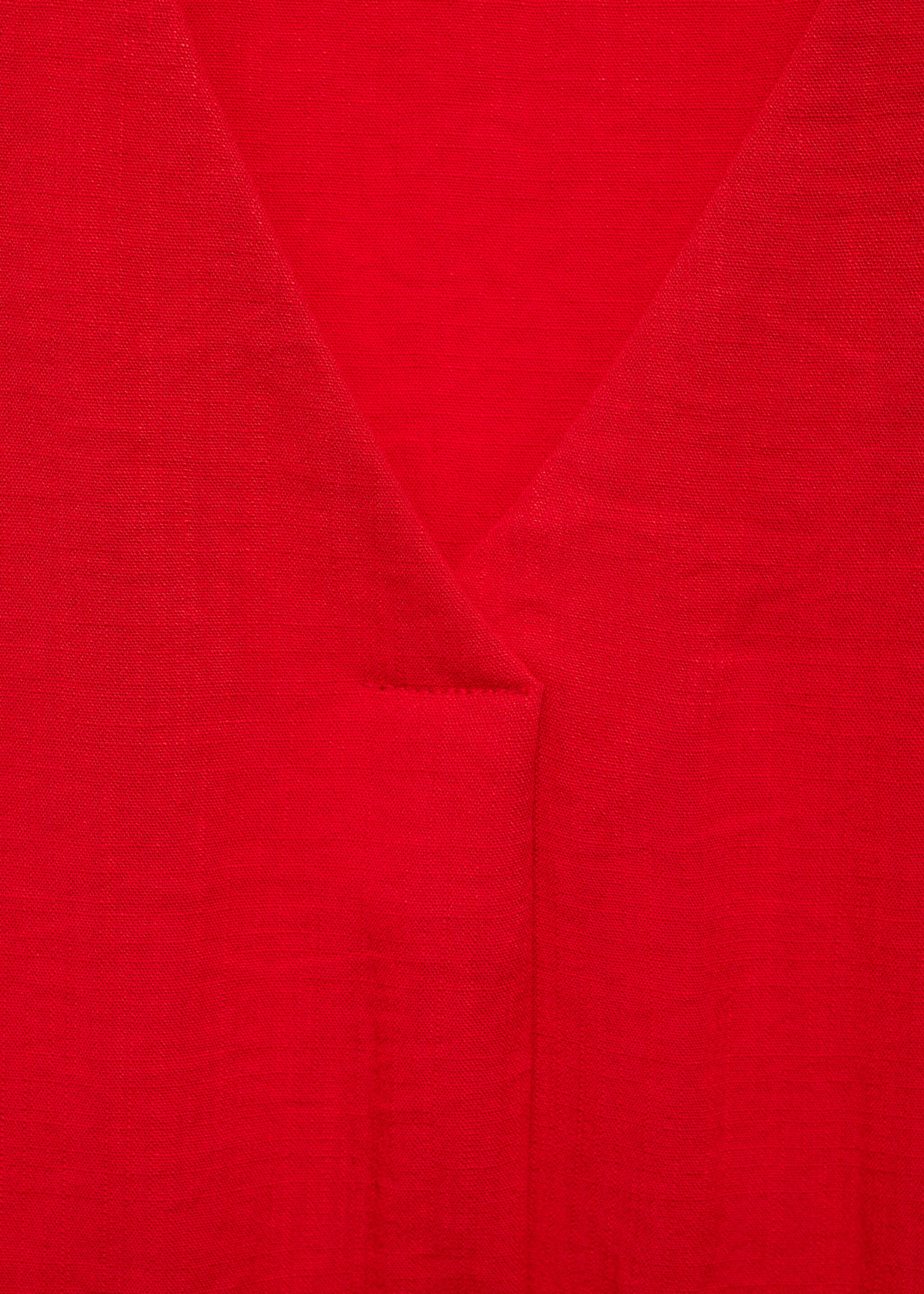 Vestit butxaques cinturó - Detall de l'article 8, Vermell. Ref: 77023272-00.