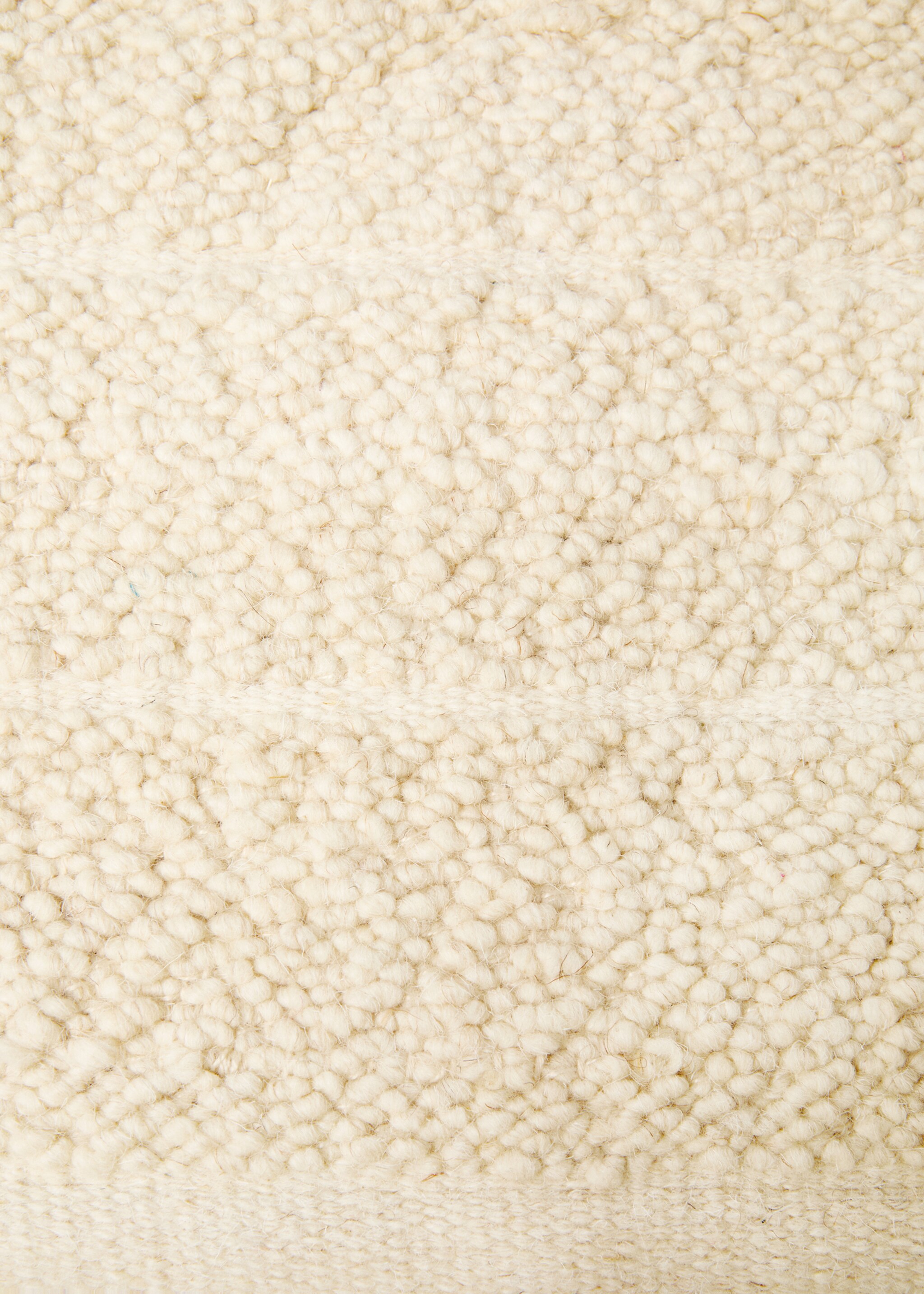 Wool and cotton rug 60x120cm - Details of the article 2, Sand. Ref: 77023273-00.