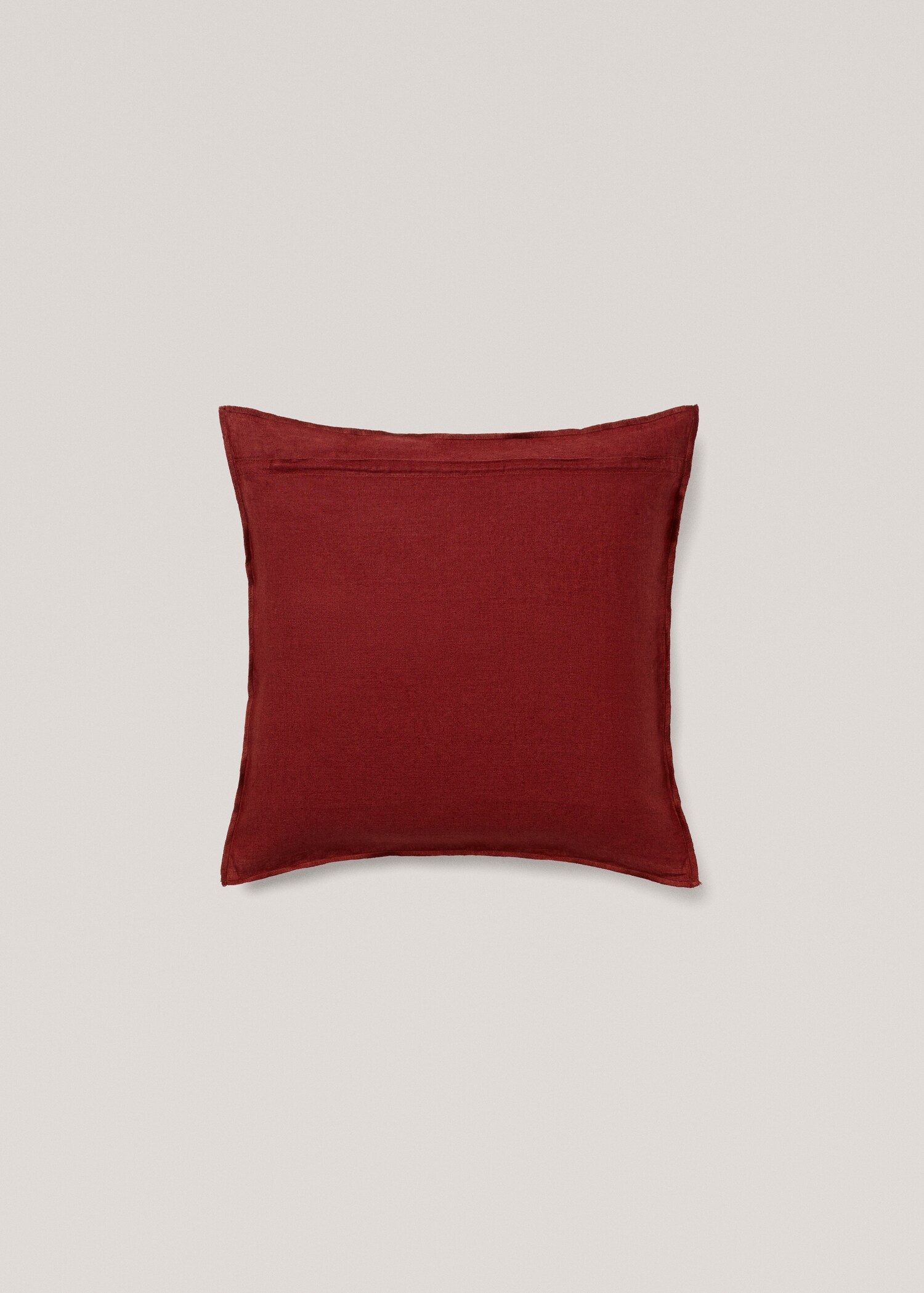 100% linen two-tone cushion cover 45x45cm - Details of the article 1
