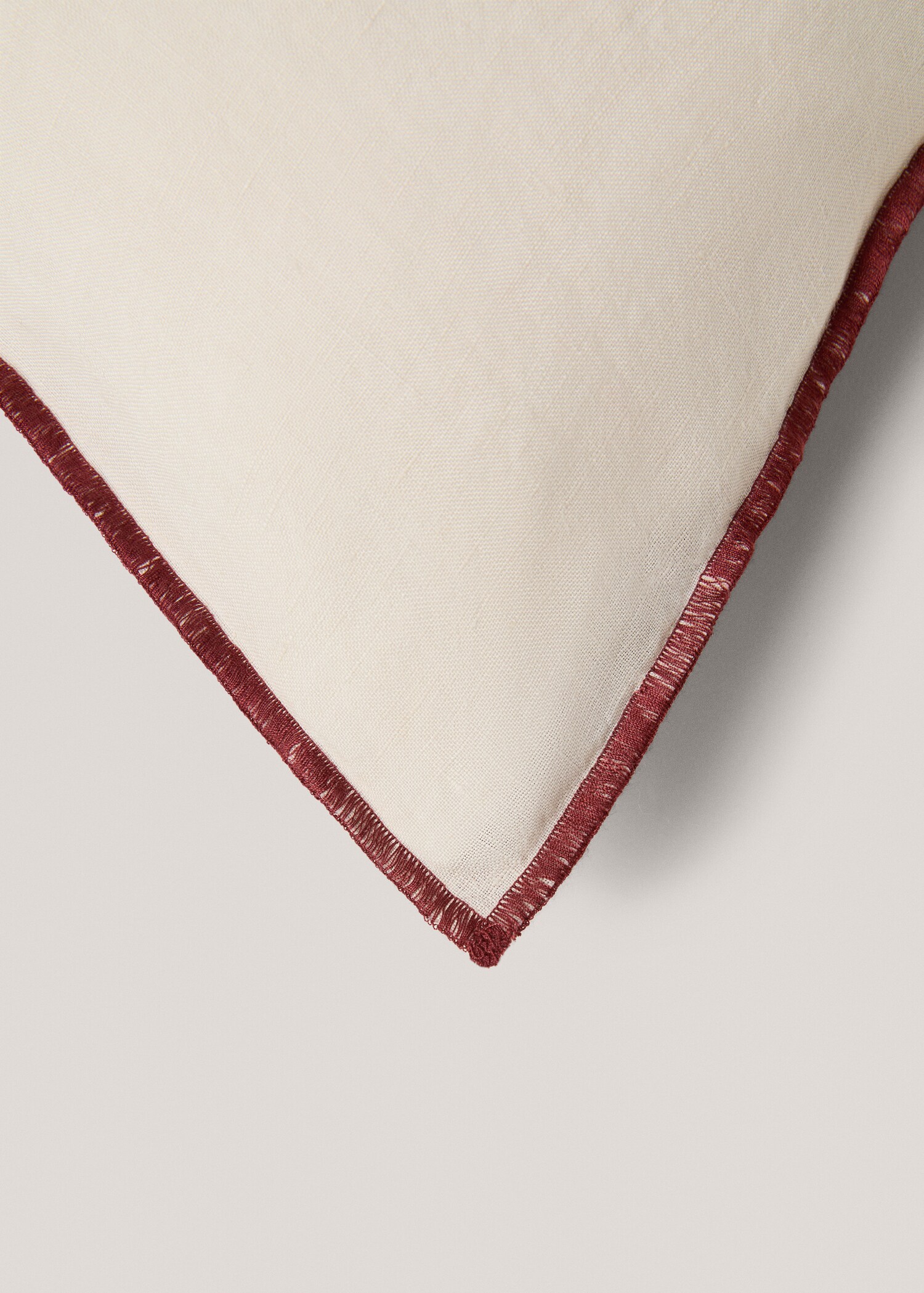 100% linen two-tone cushion cover 45x45cm - Details of the article 2