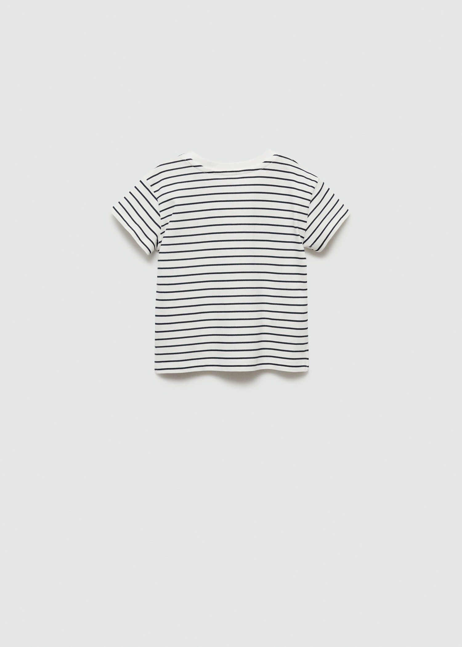 Striped cotton T-shirt - Reverse of the article