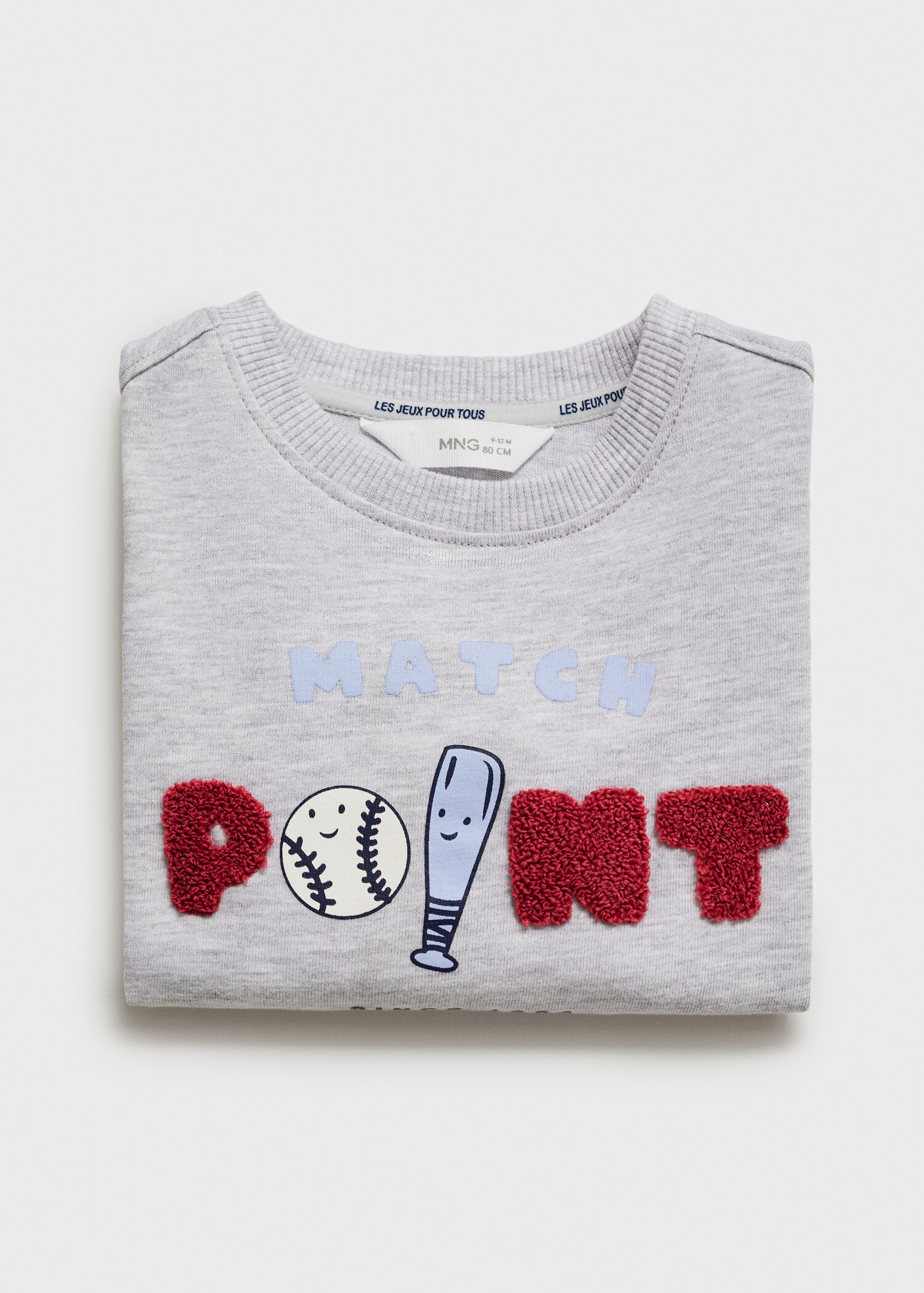 Langärmliges T-Shirt mit Reliefmuster - Detail des Artikels 0