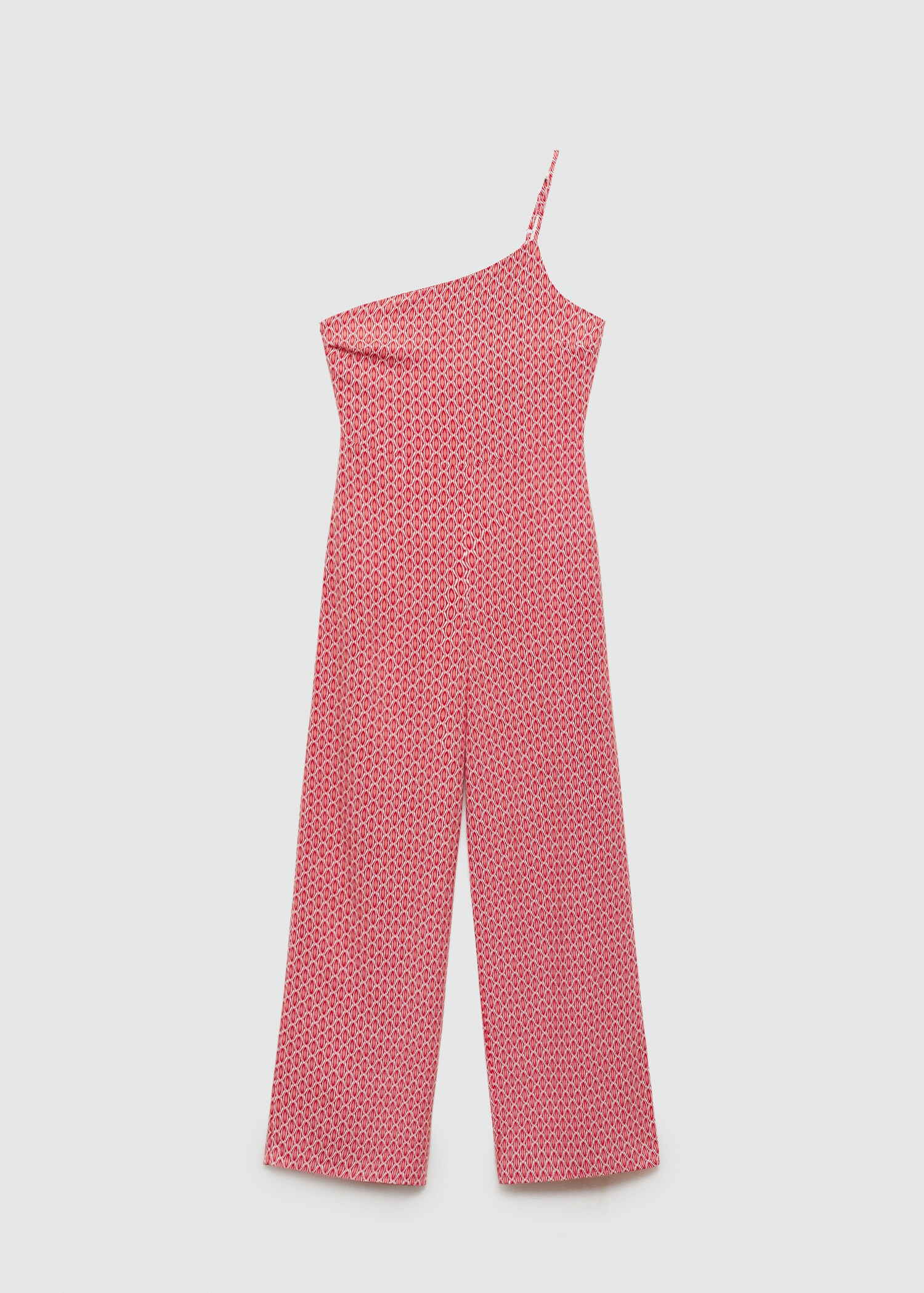 Asymmetrisk mönstrad jumpsuit - Artikel utan modell