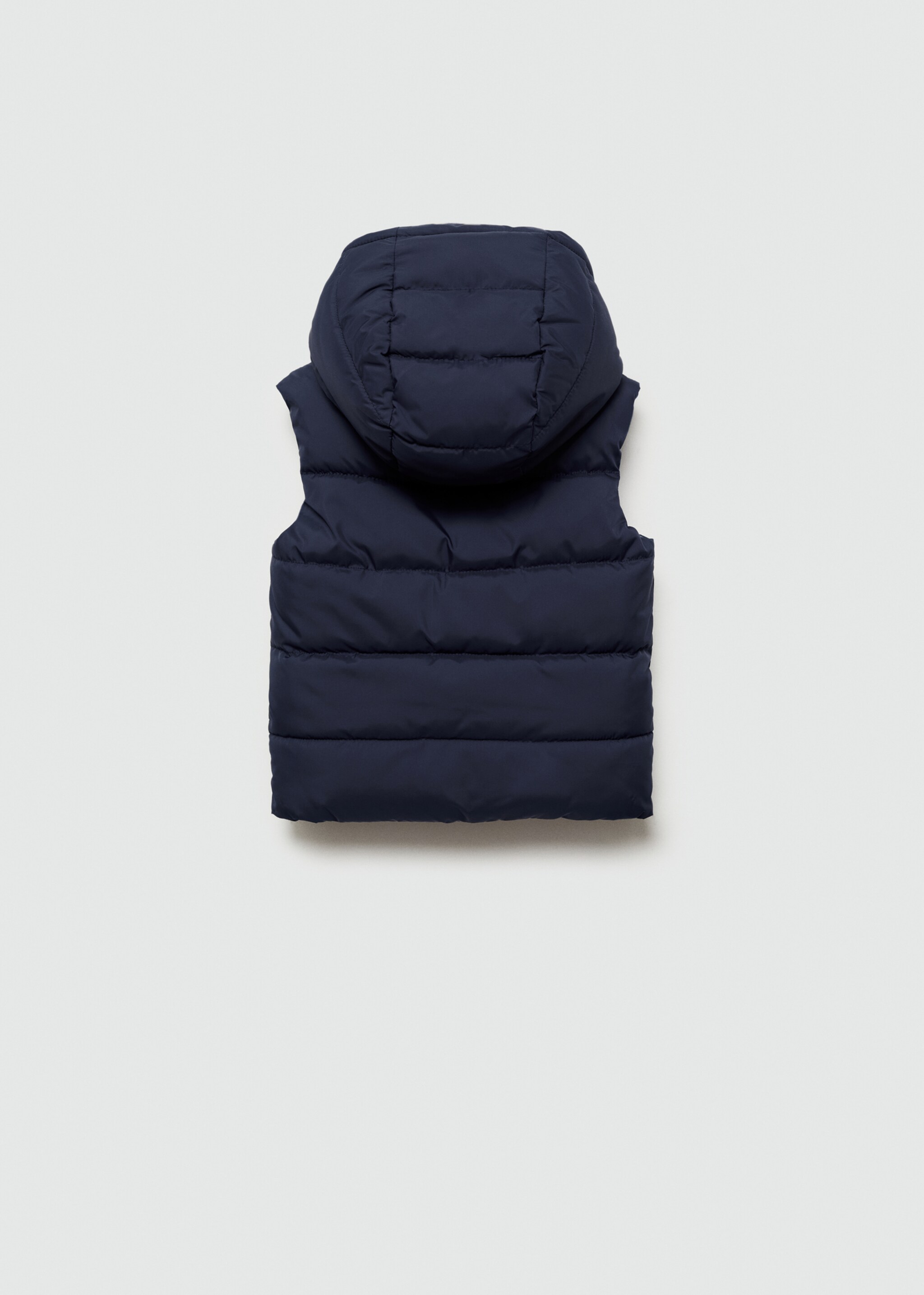 Reversible quilted gilet - Reverse of the article, Dark Navy. Ref: 77023666-00.