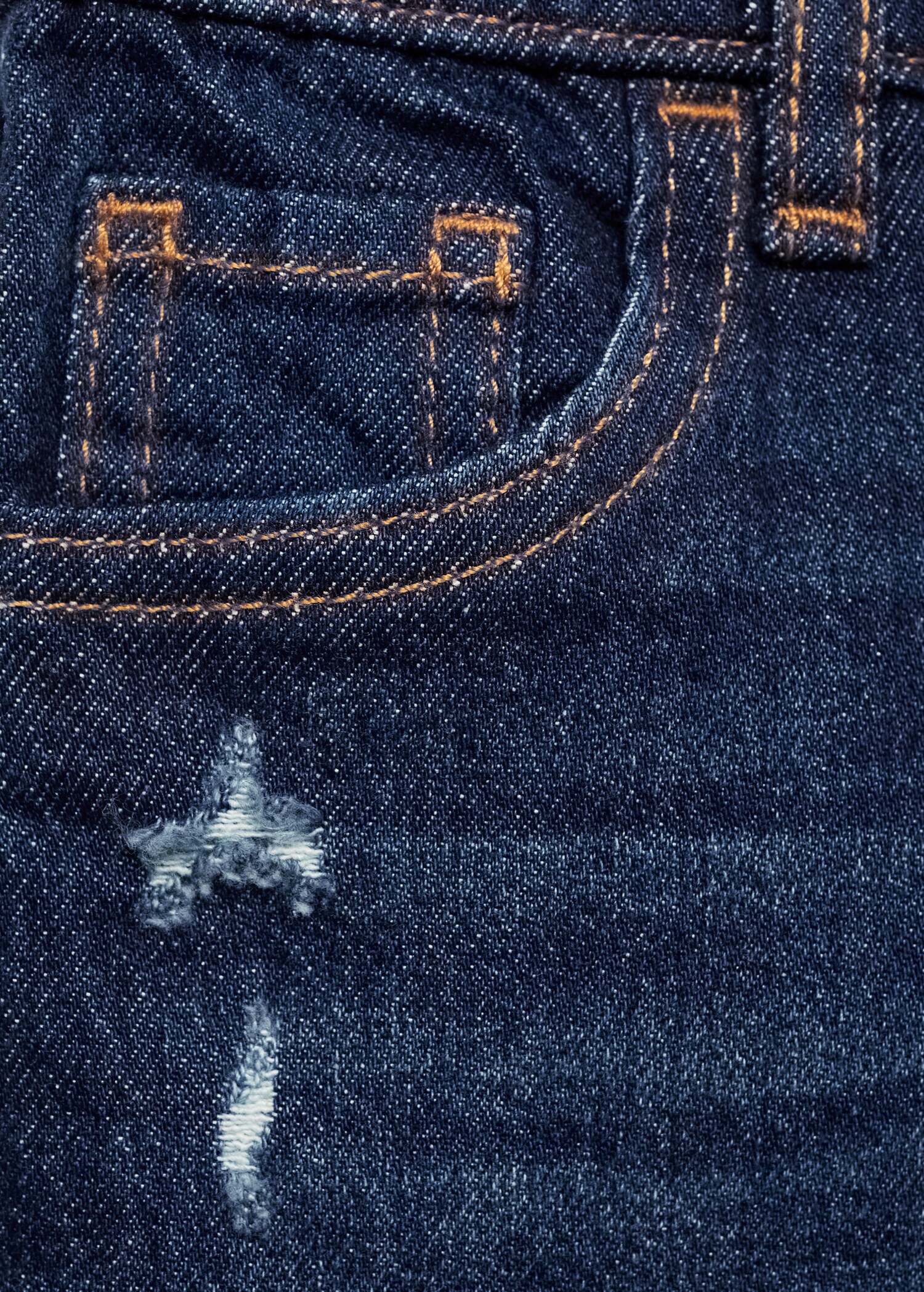 Drawstring waist jeans - Details of the article 0