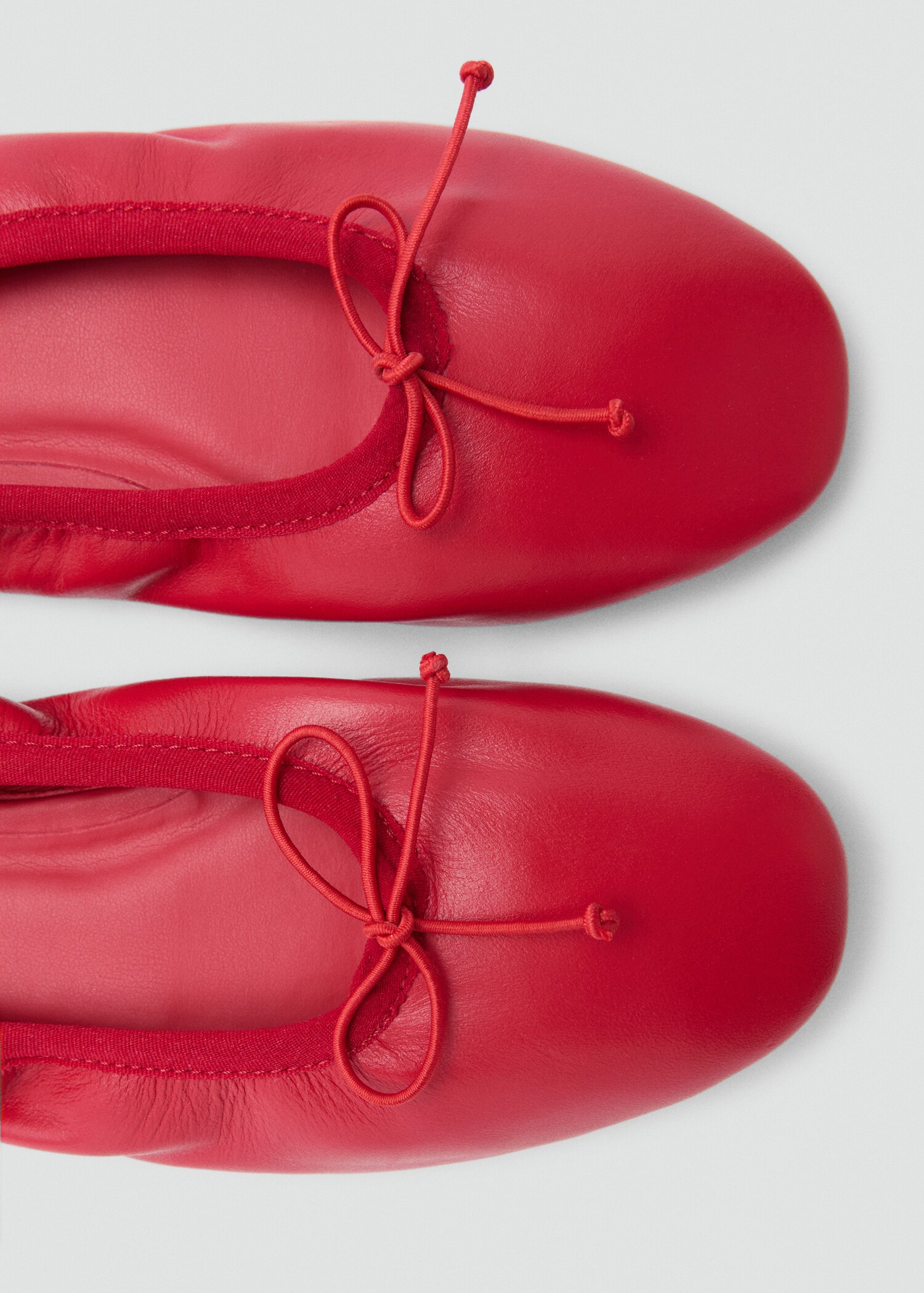 Leather ballet flats with bow - Details of the article 2