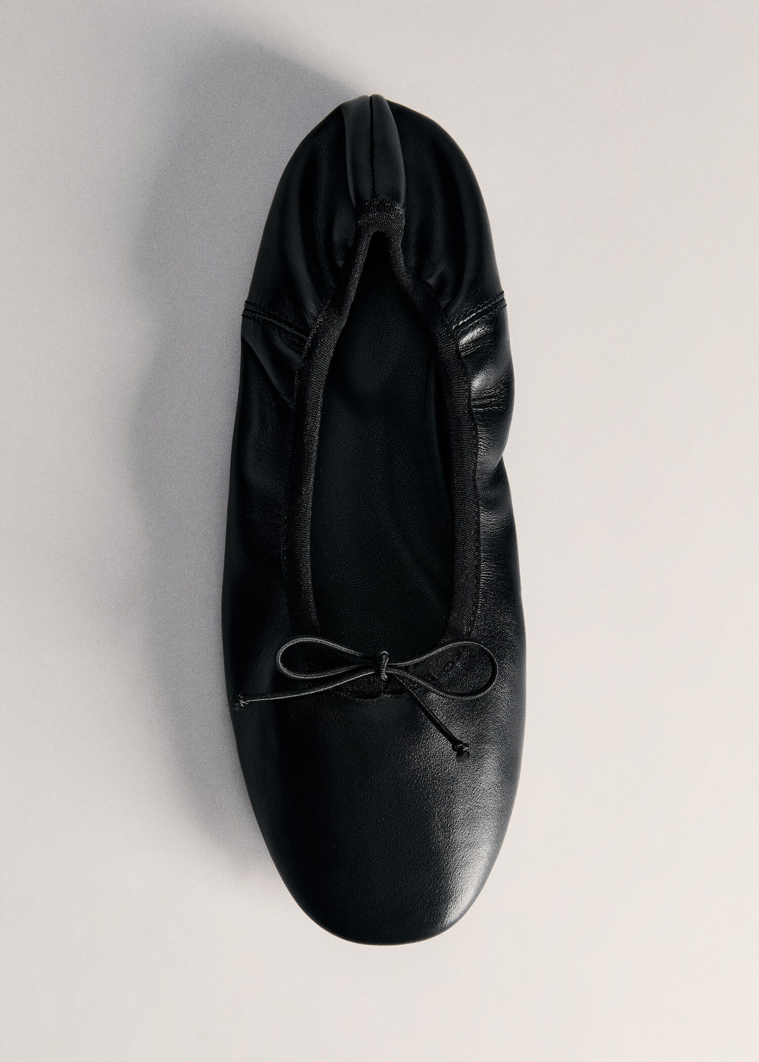 Leather ballet flats with bow - Details of the article 5