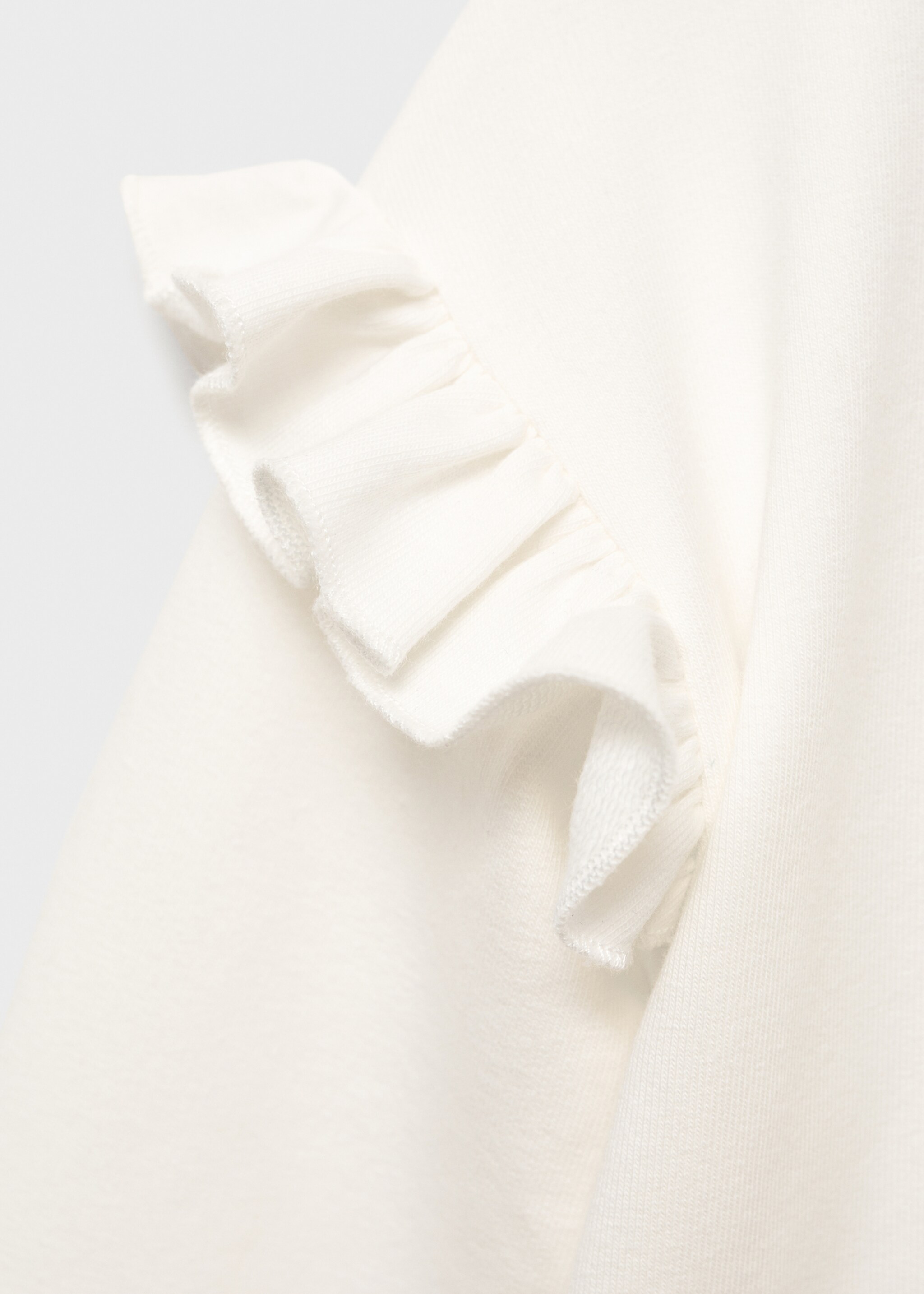 Ruffled cotton sweatshirt - Details of the article 8