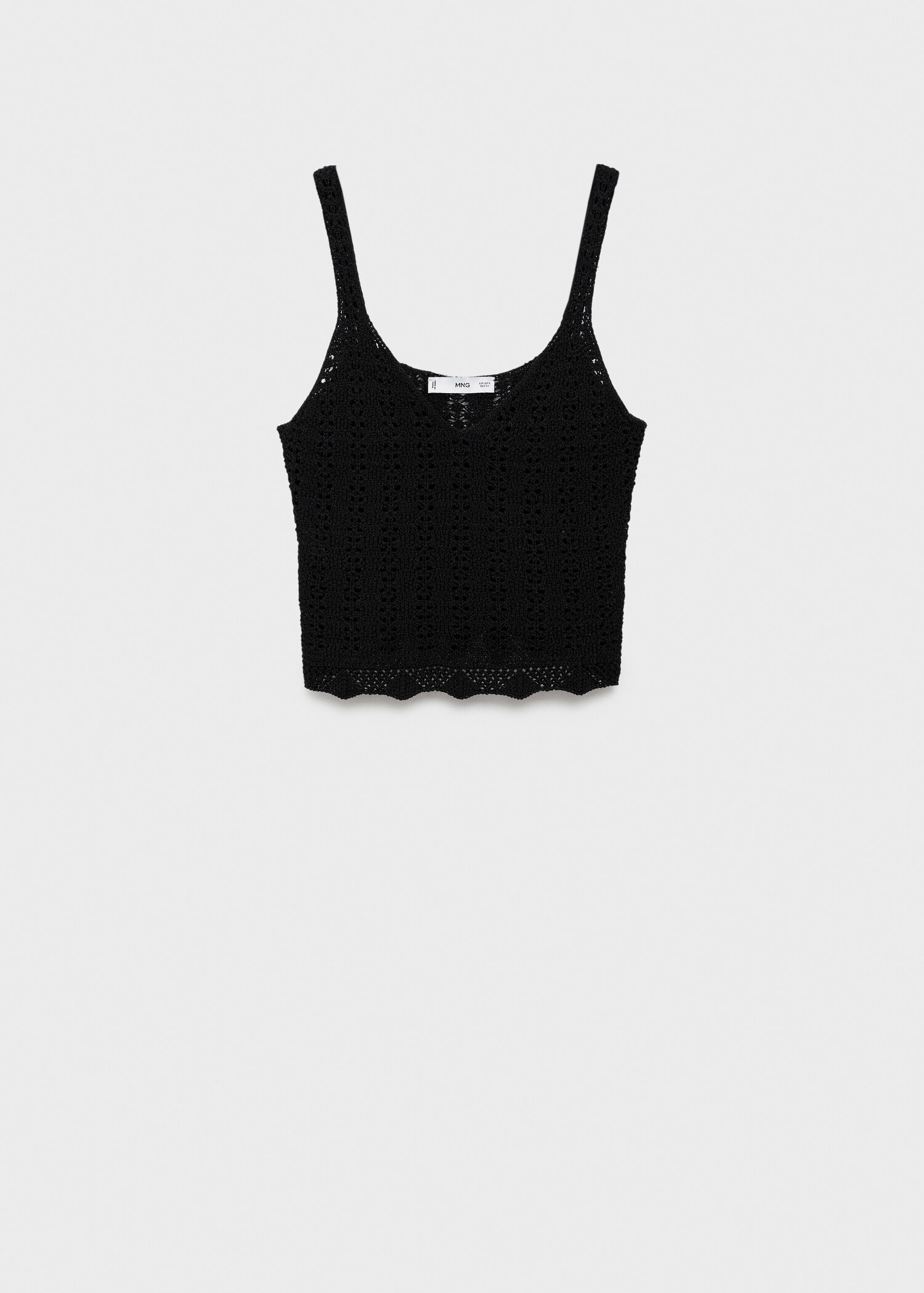 Knitted cropped top - Article without model