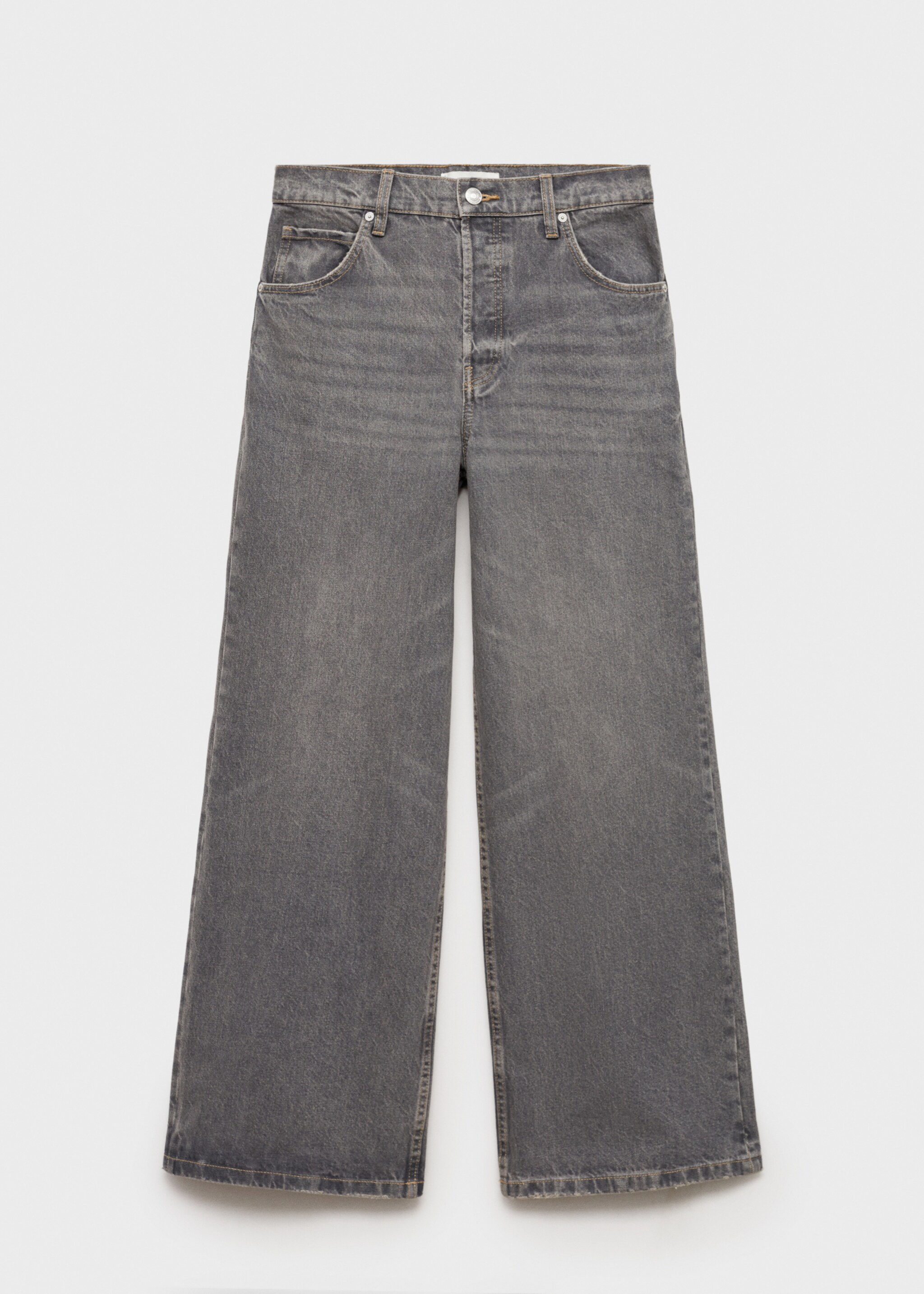 Jean wideleg loose taille normale - Article sans modèle, Gris denim. Ref: 77024017-00.