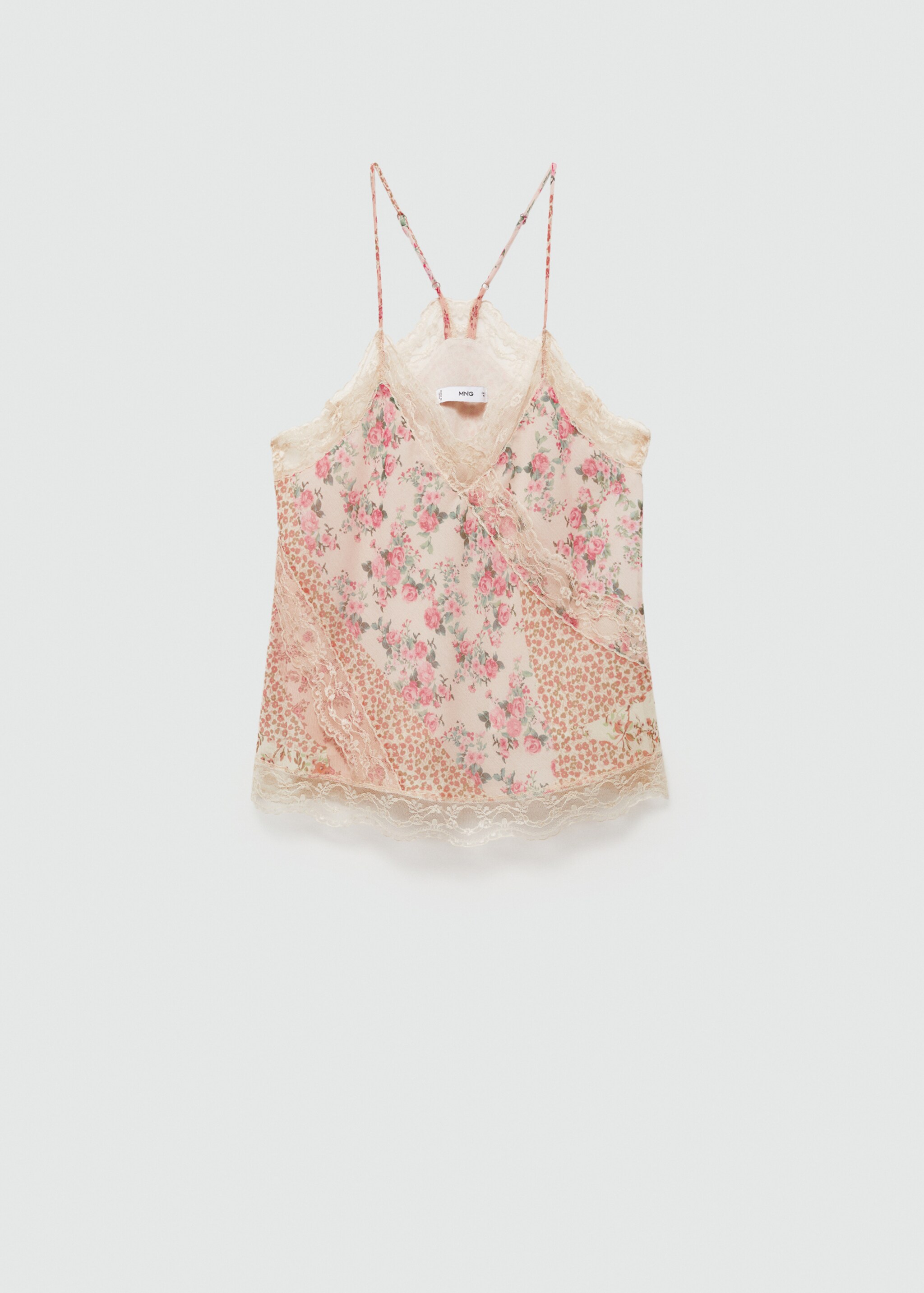 Printed lace top - Article without model
