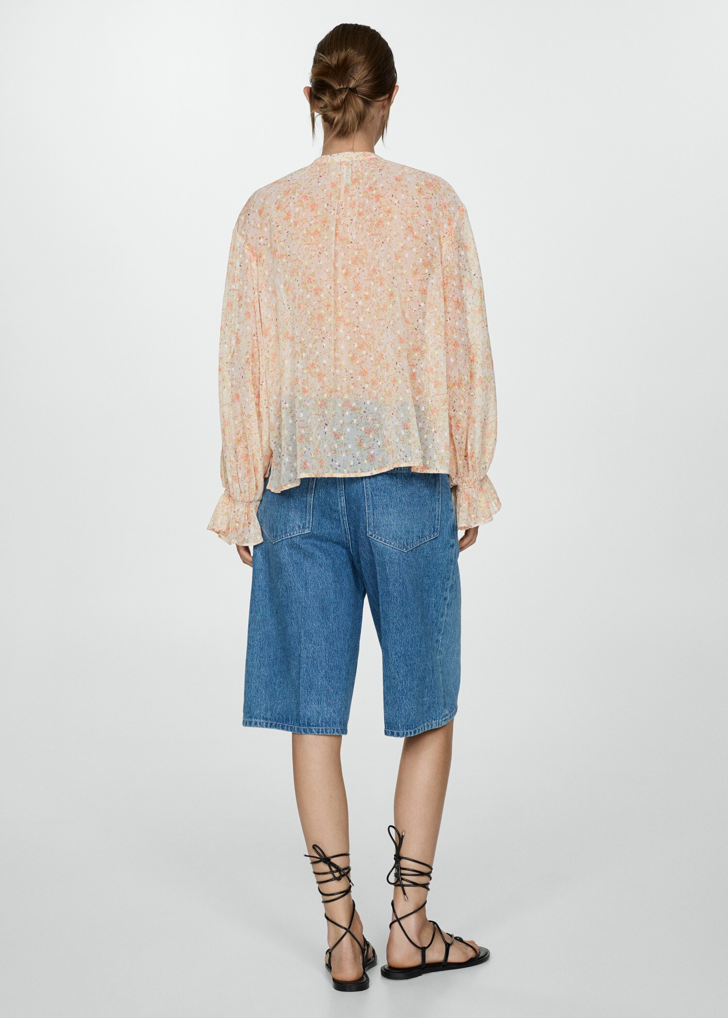 Chemise à imprimé à fleurs - Verso de l’article