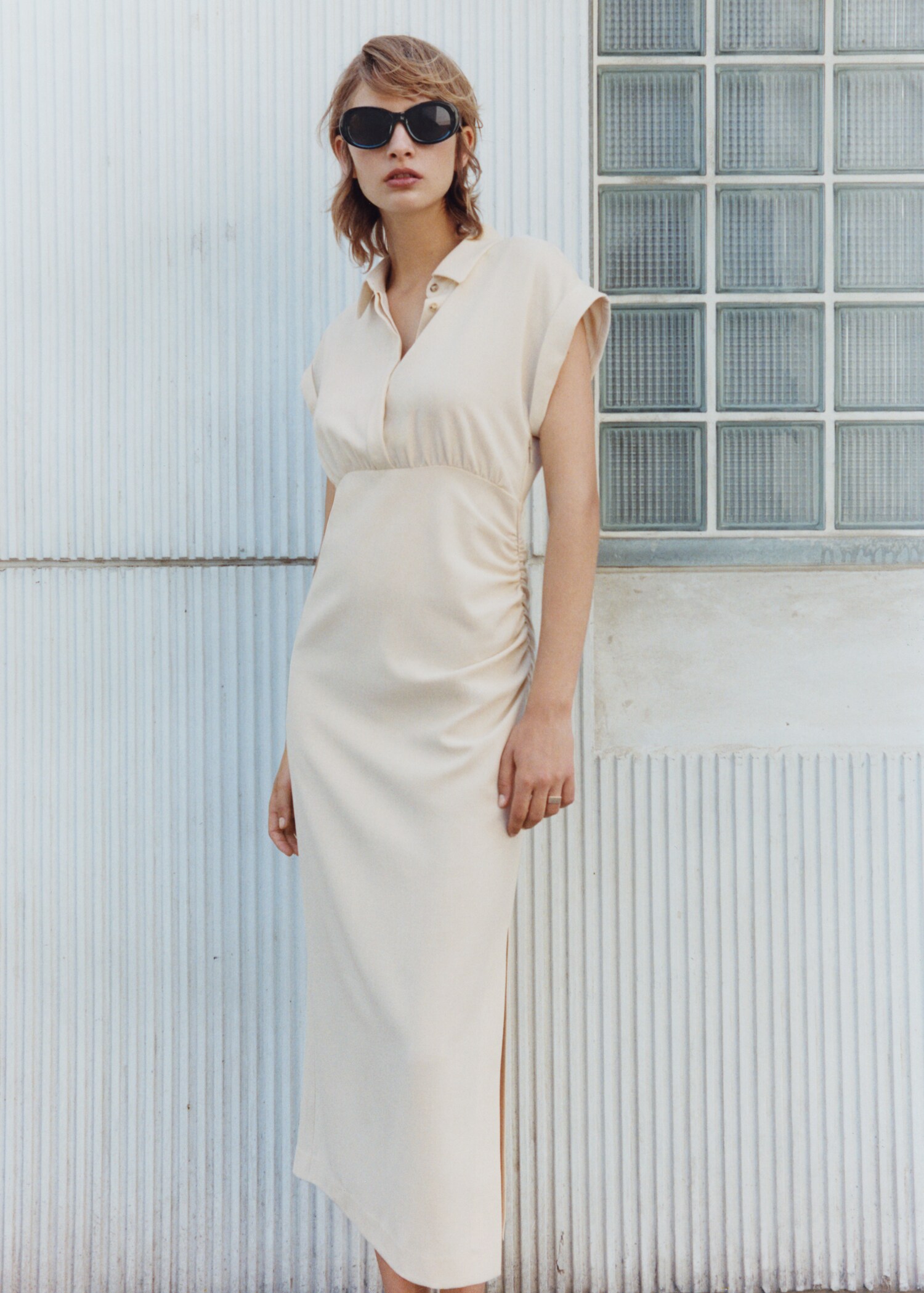 Drapiertes Hemdblusenkleid - Detail des Artikels 6