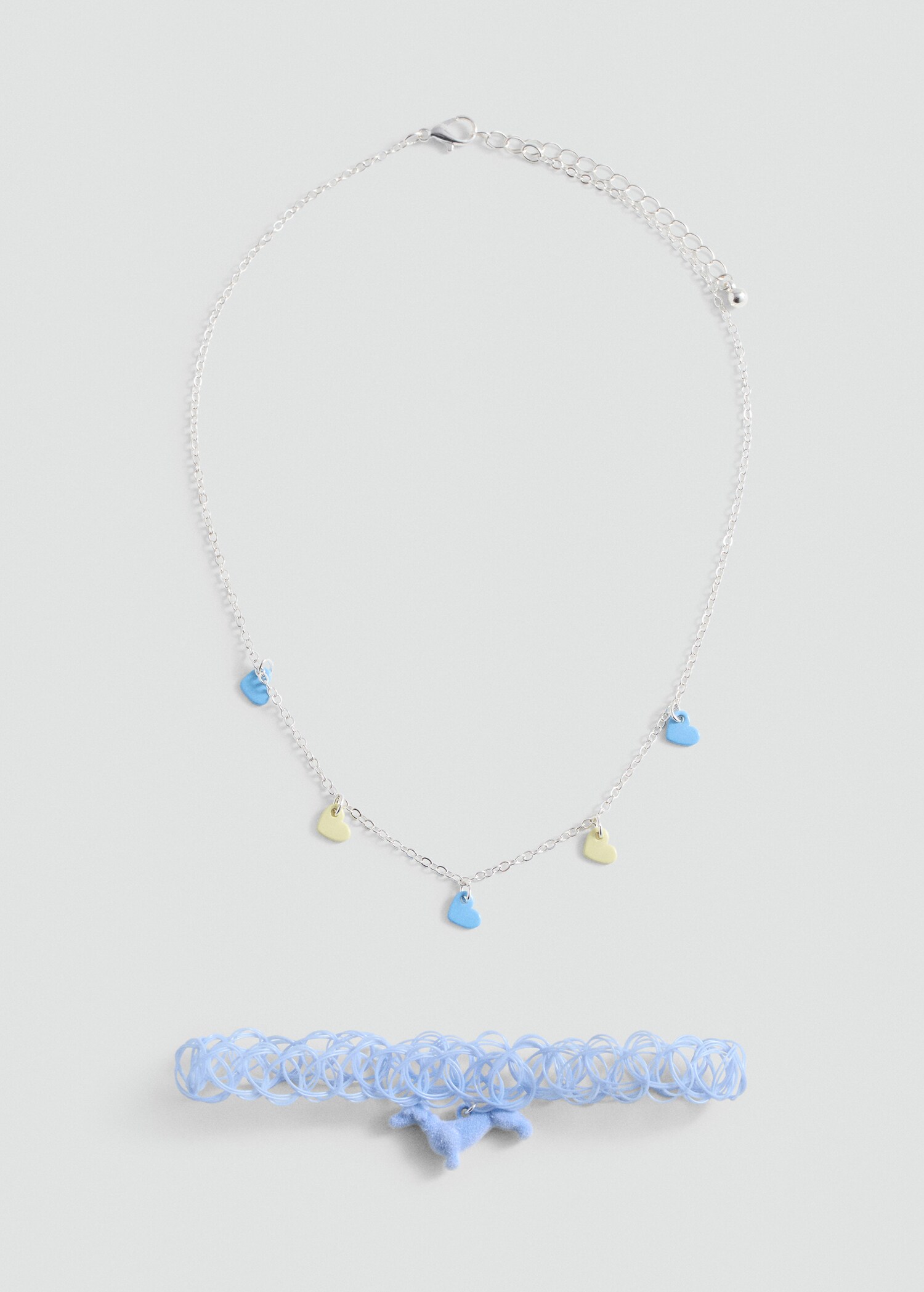 Pack of 2 heart necklaces - Article without model