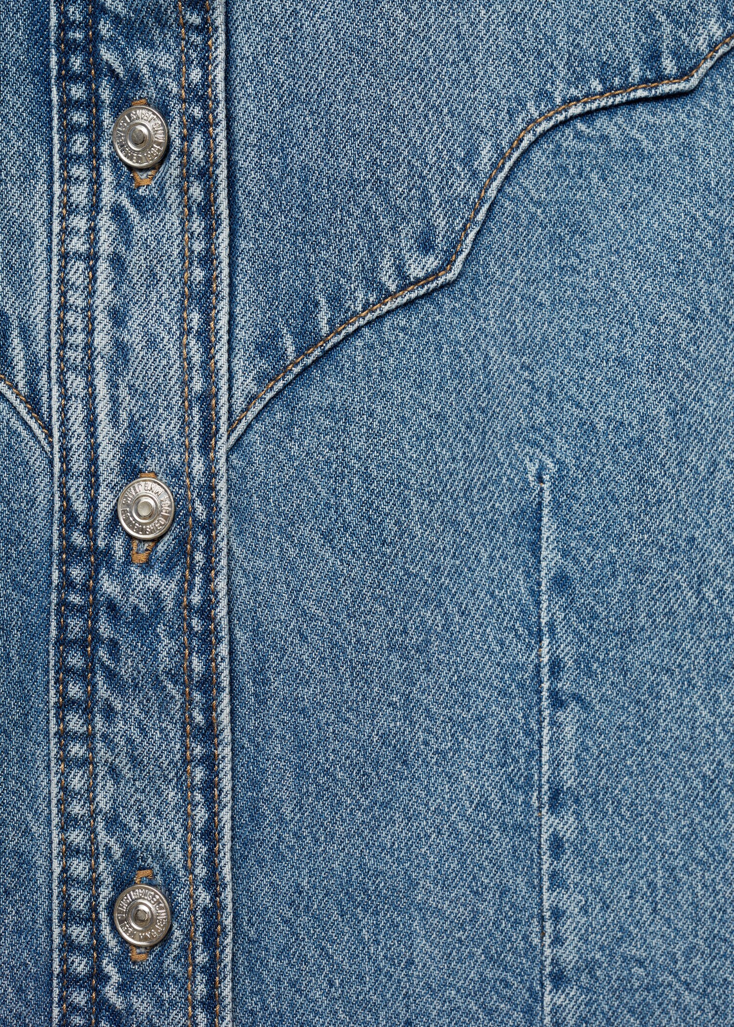Jeanshemd mit Nähten - Detail des Artikels 8