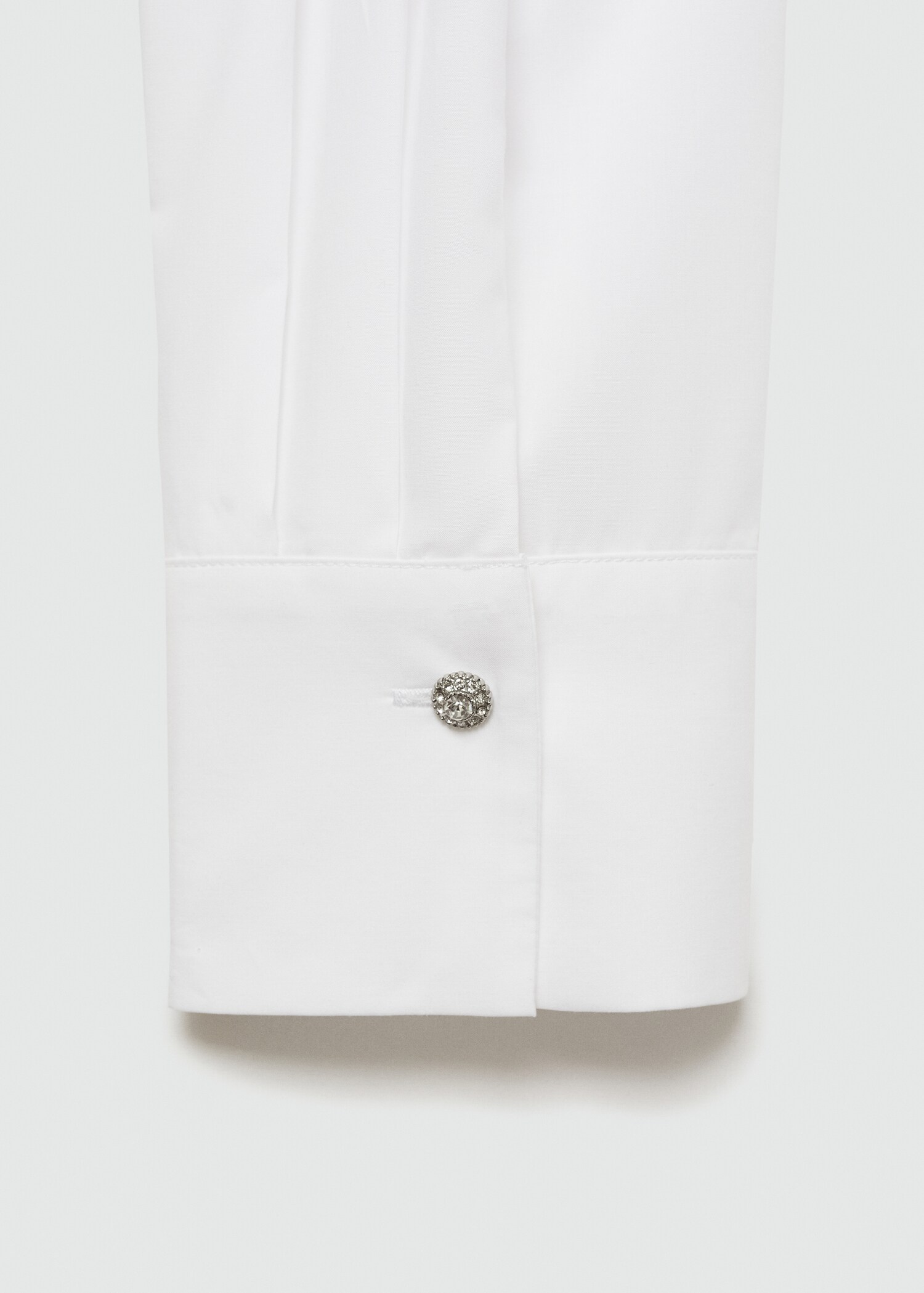 Lyocell shirt with hidden buttons - Details of the article 0