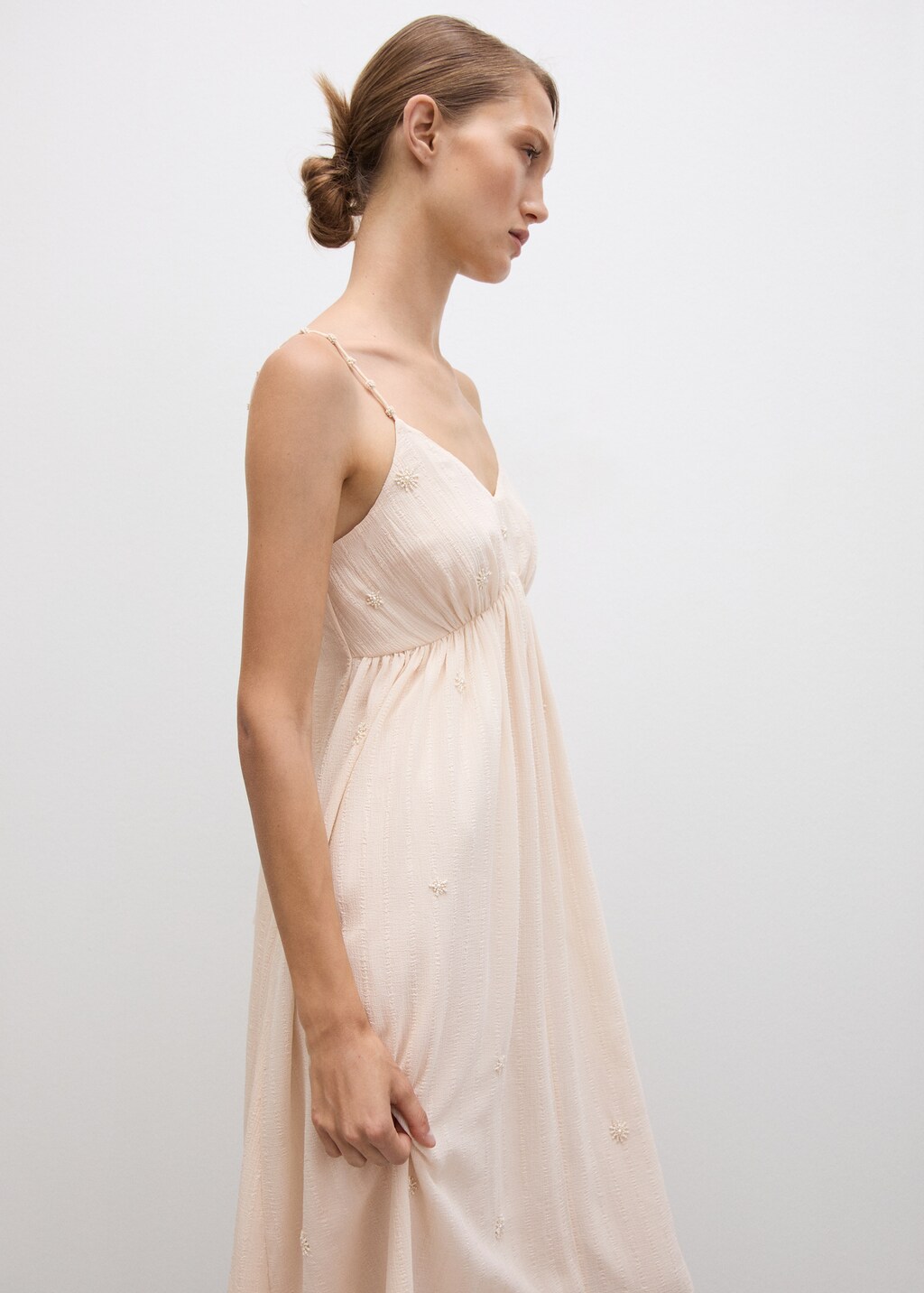 Beaded straps dress - Women | MANGO OUTLET USA