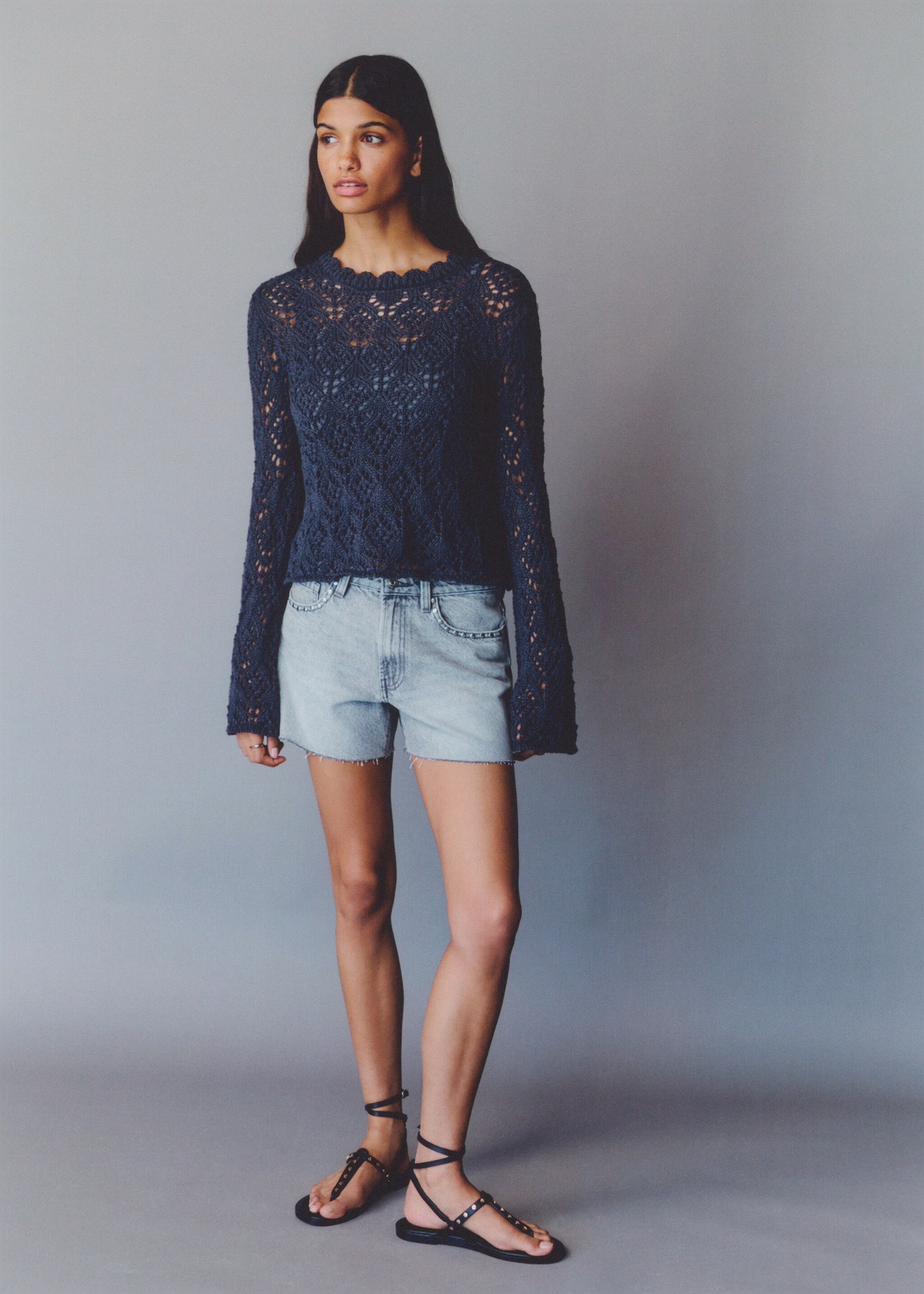 Openwork knit sweater - Details of the article 5