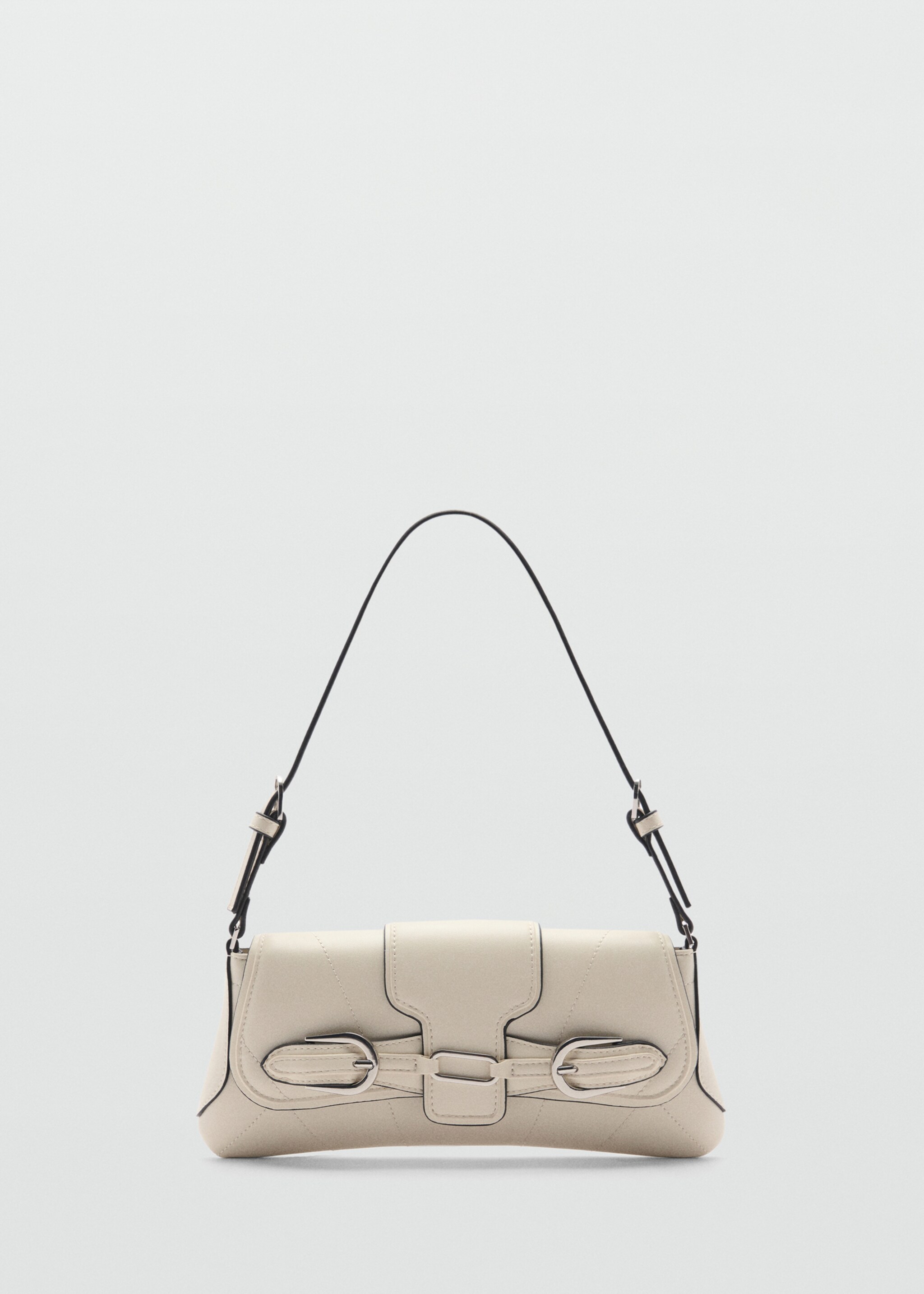 Shoulder bag with buckles detail - Article without model, Off White. Ref: 77024058-00.