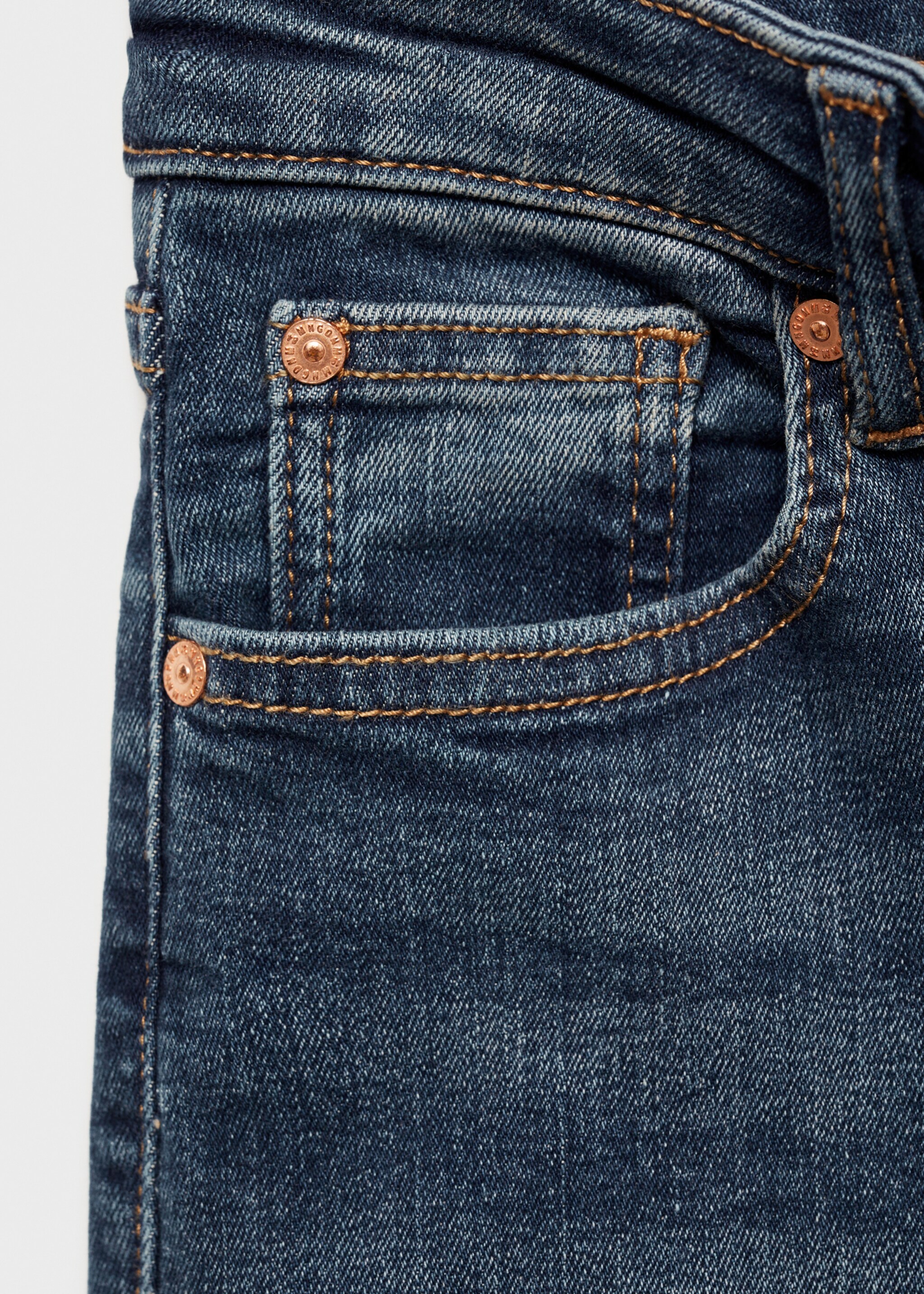 Jeans skinny vita alta - Dettaglio dell'articolo 8, Blu scuro. Ref: 77024061-00.