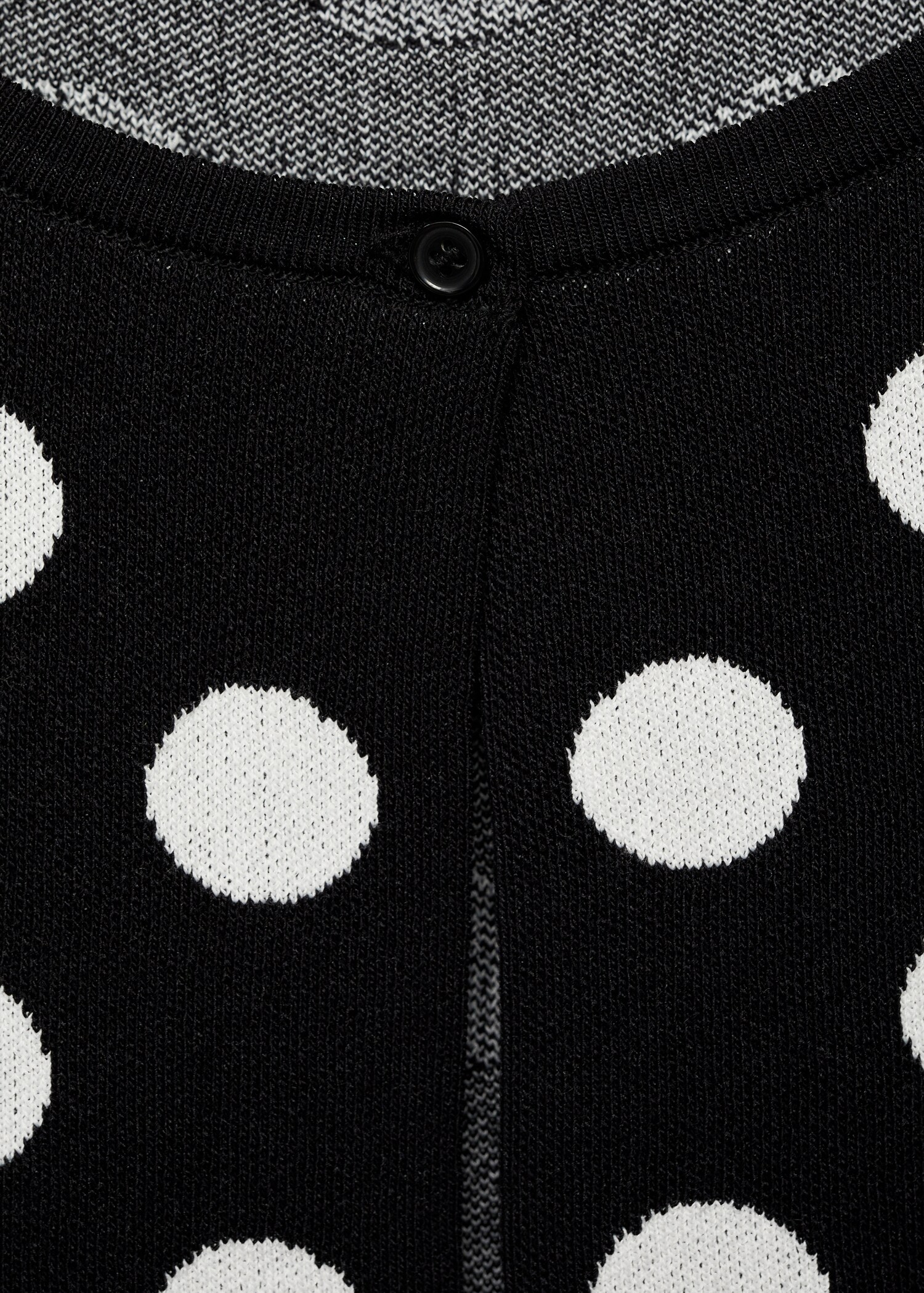 Polka-dot knitted cardigan - Details of the article 8