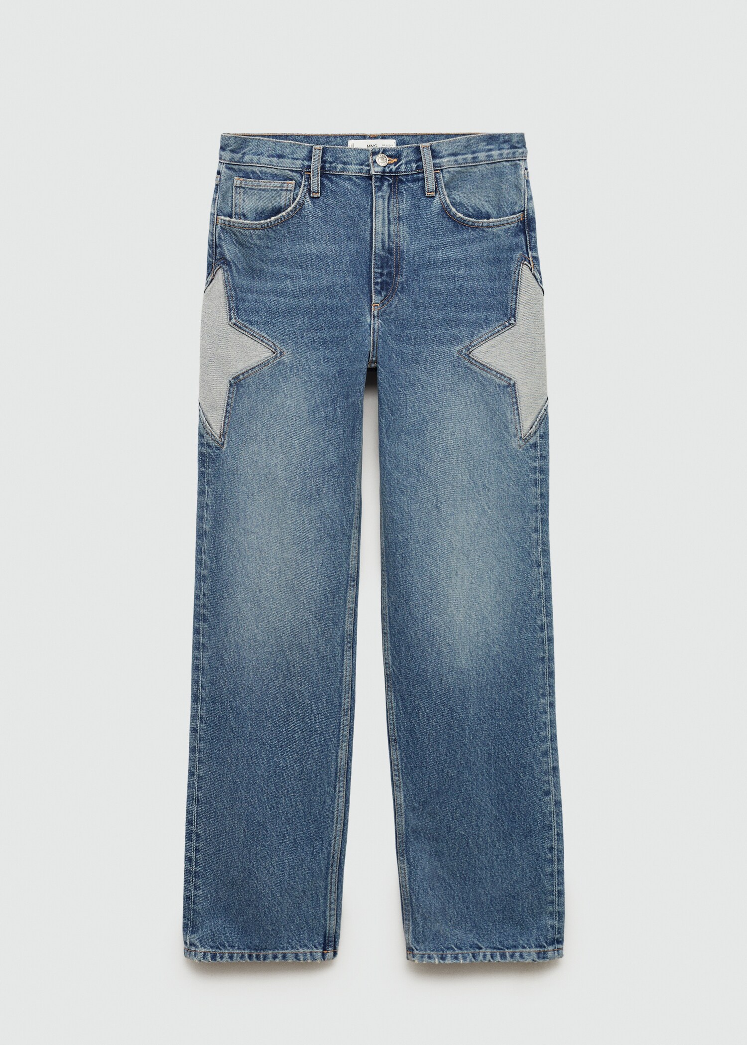 Straight-fit jeans with stars - Article without model