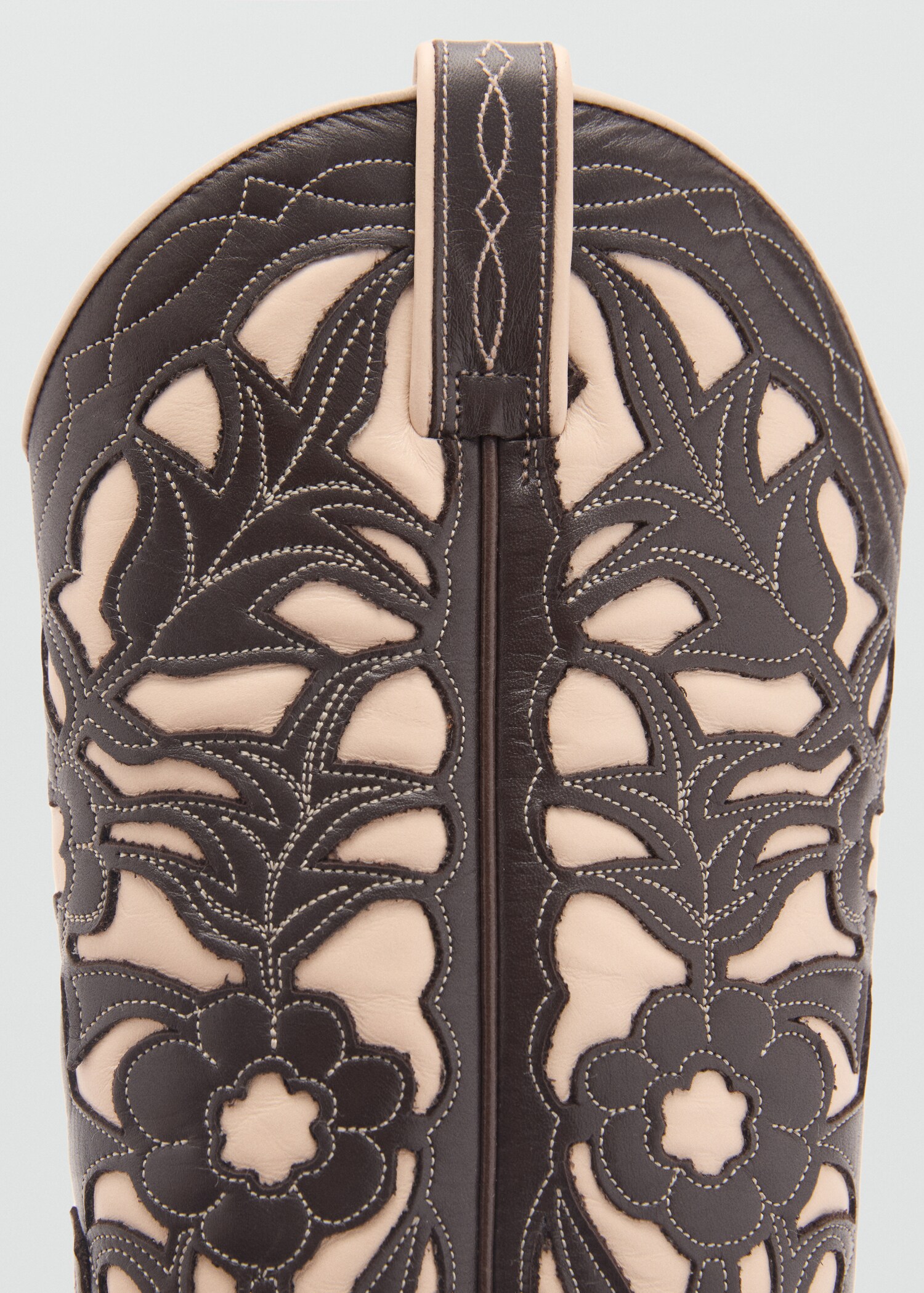 Two-tone leather cowboy boots - Details of the article 2