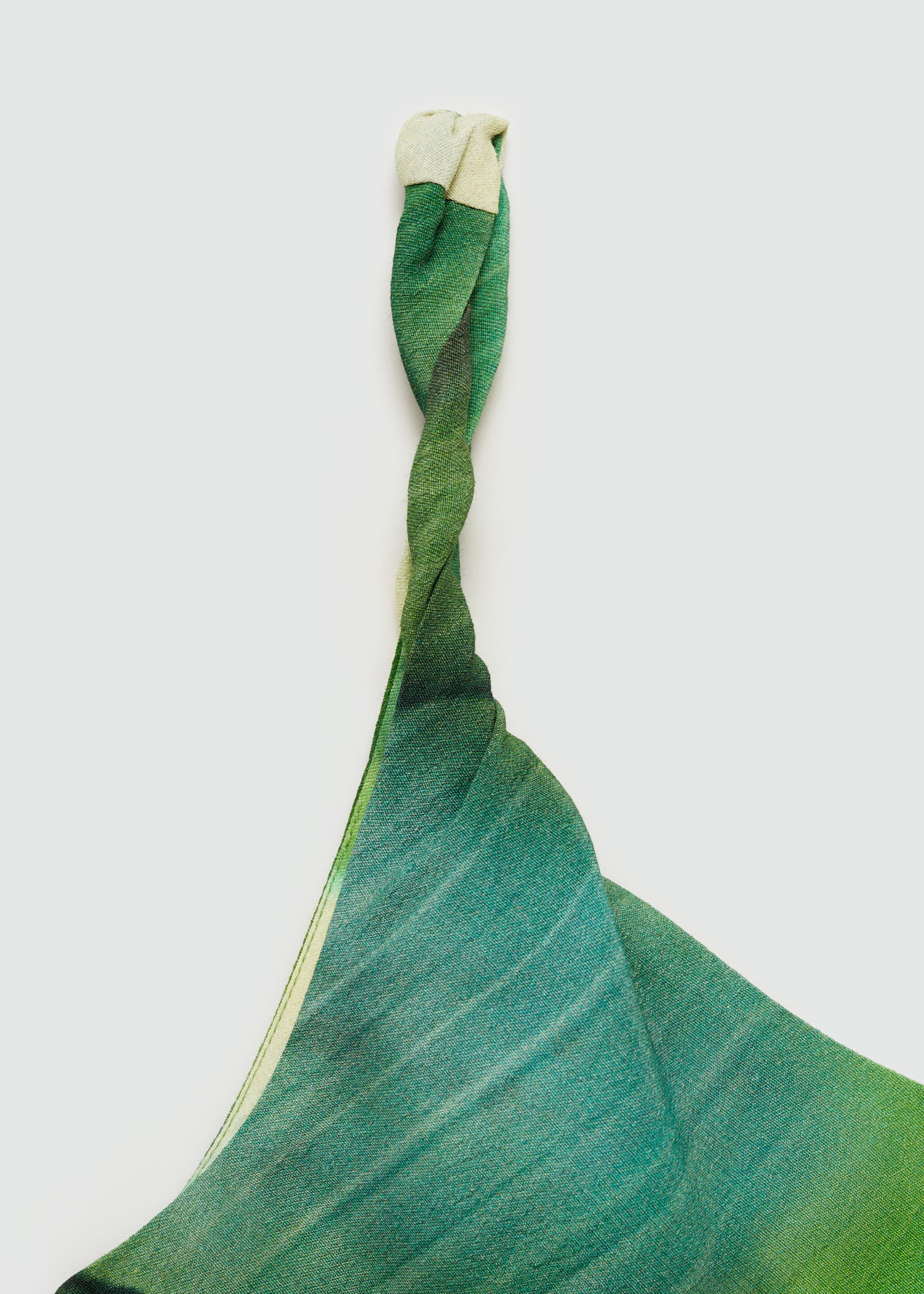 Robe imprimée détail drapé - Détail de l'article 0