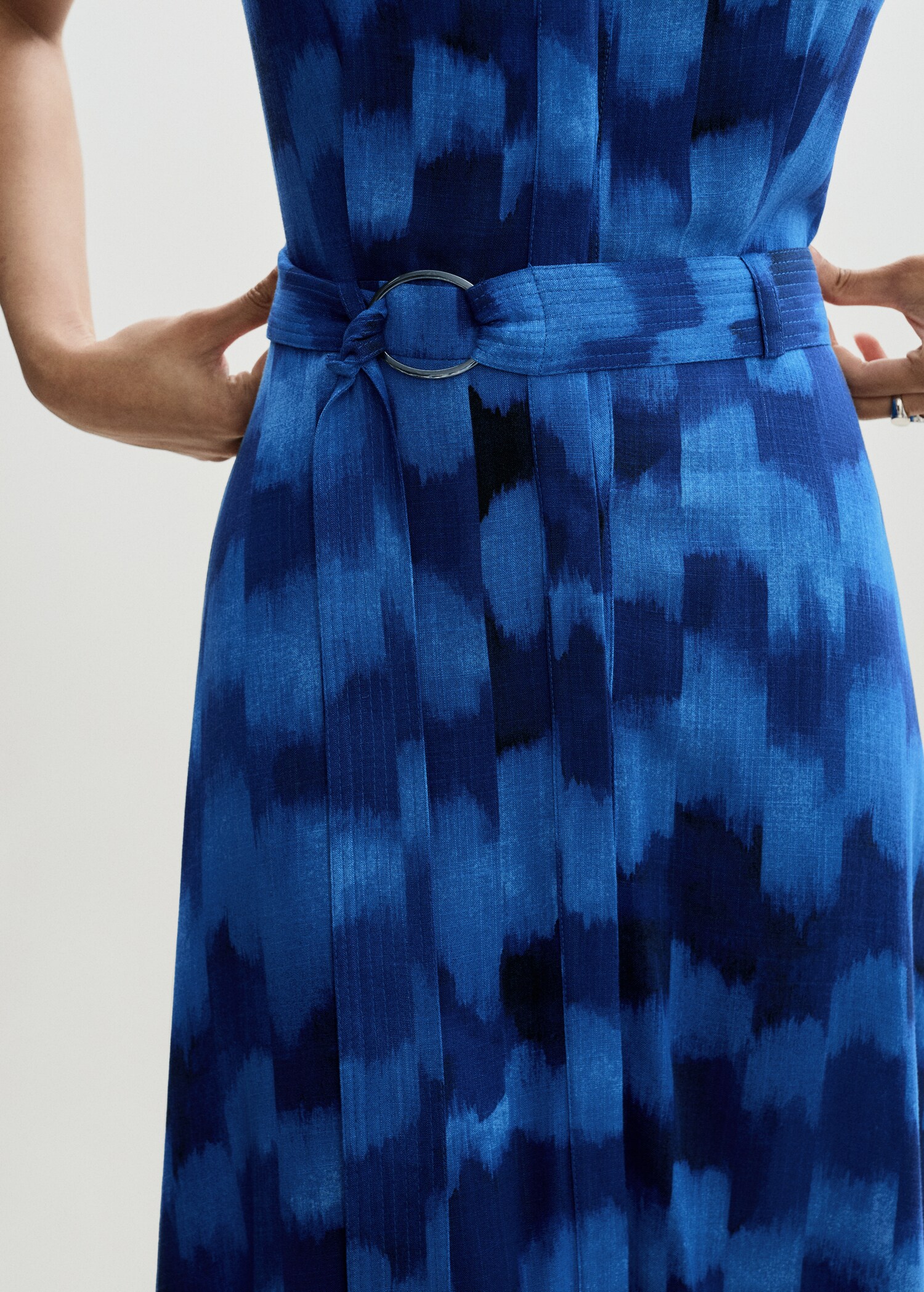 Vestido estampado cinturón - Detalle del artículo 6