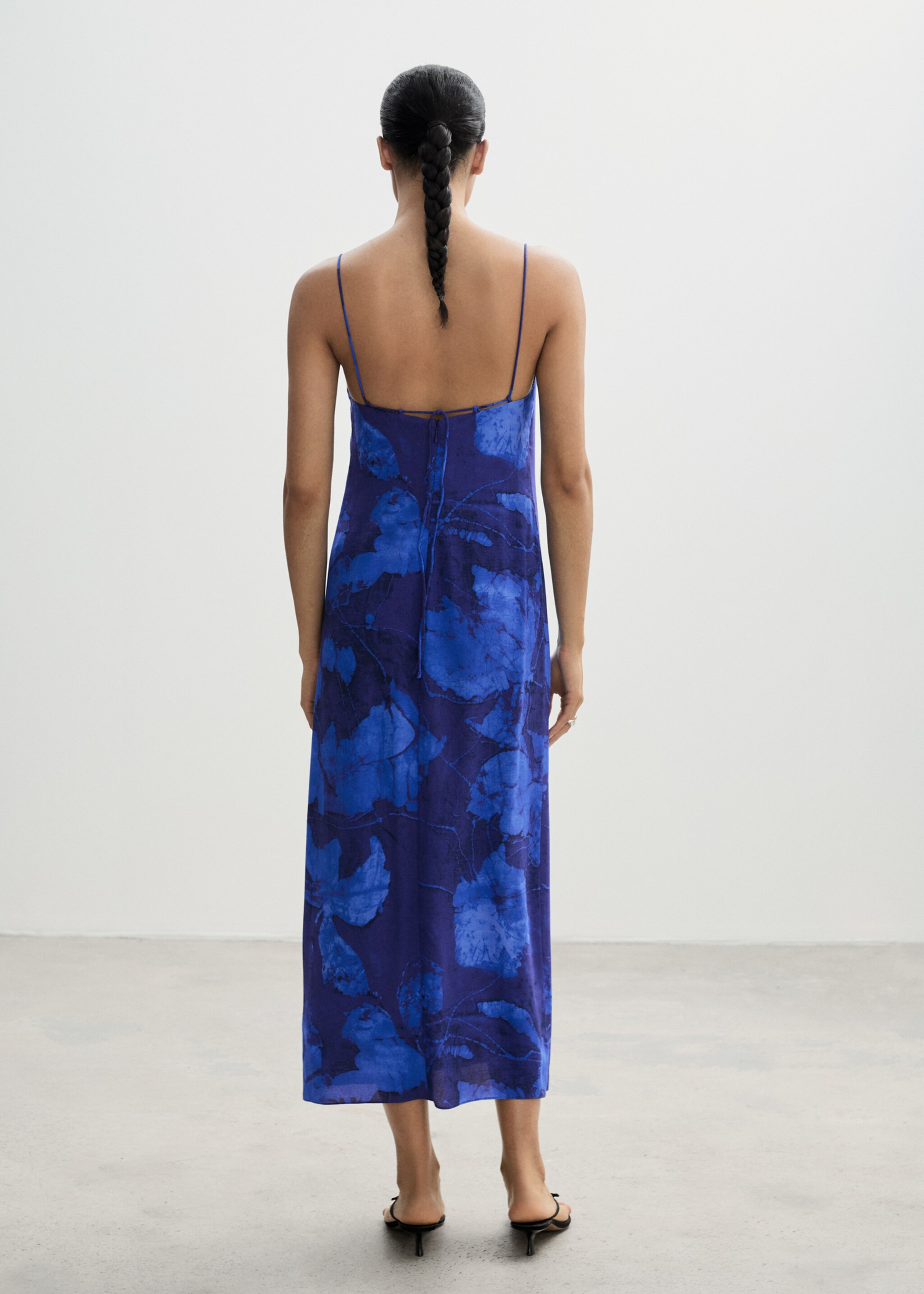 Vestido estampado tirantes - Reverso del artículo