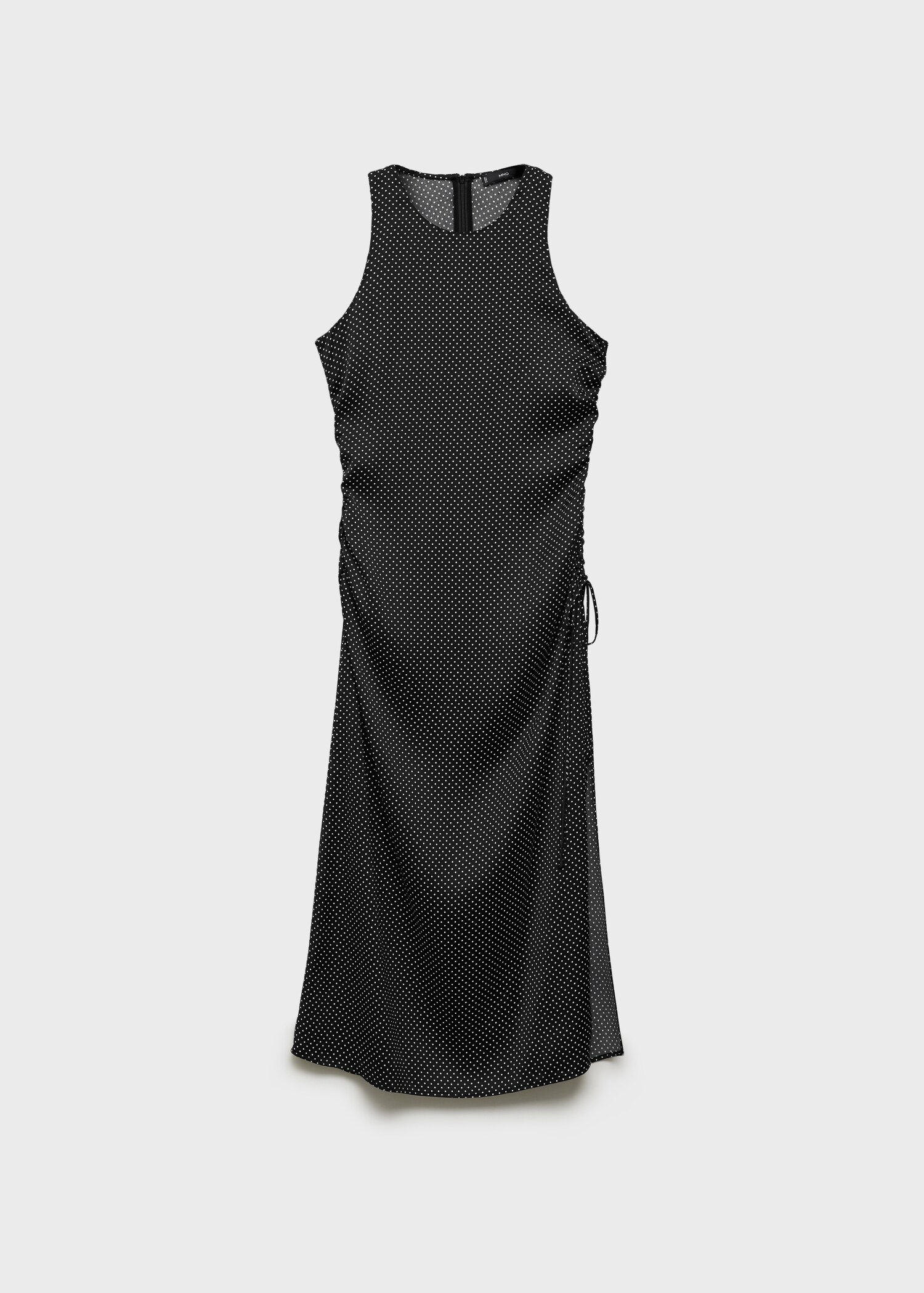 Vestido lunares fruncido lateral - Artículo sin modelo