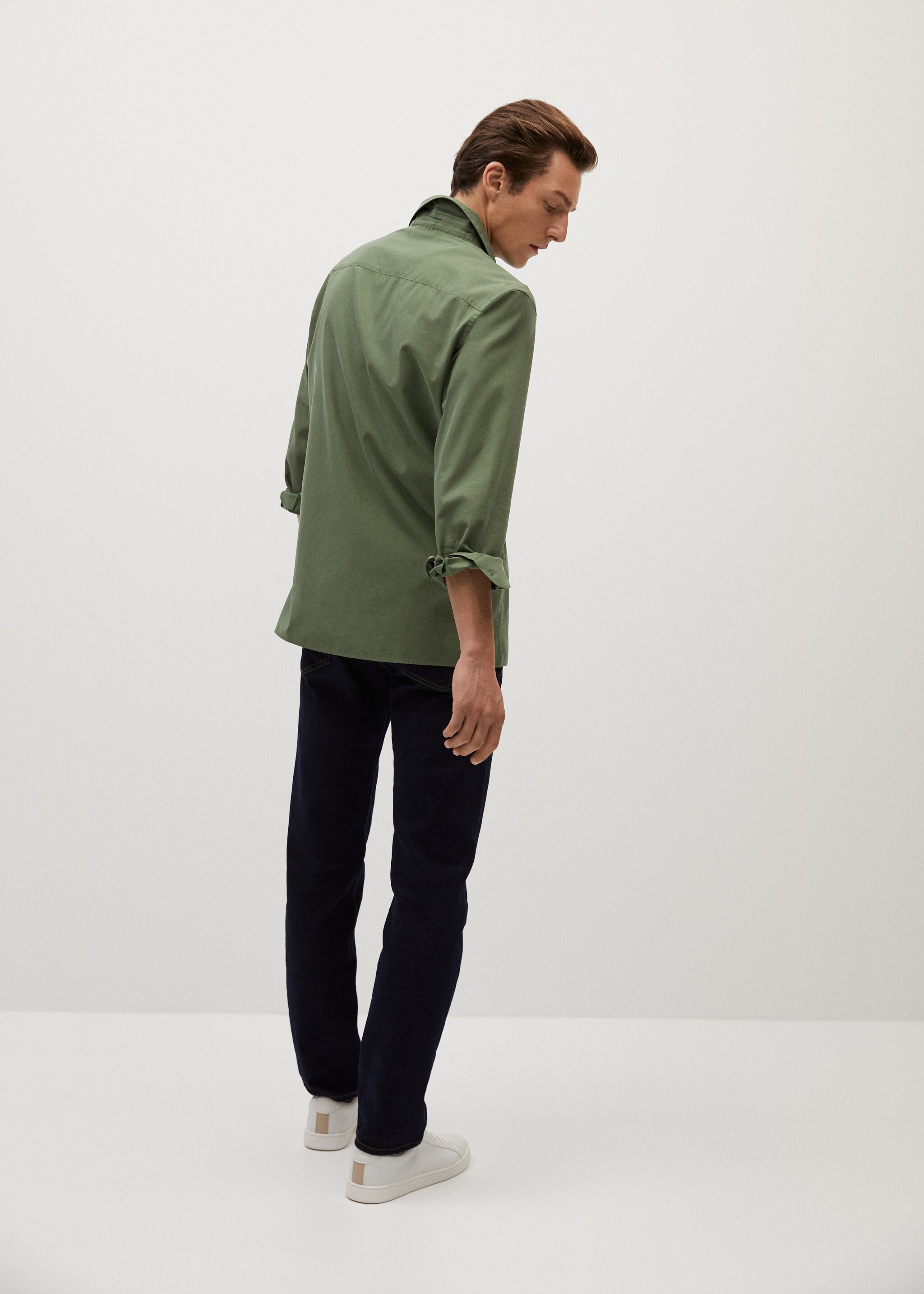 Camisa regular fit algodón lyocell - Reverso del artículo