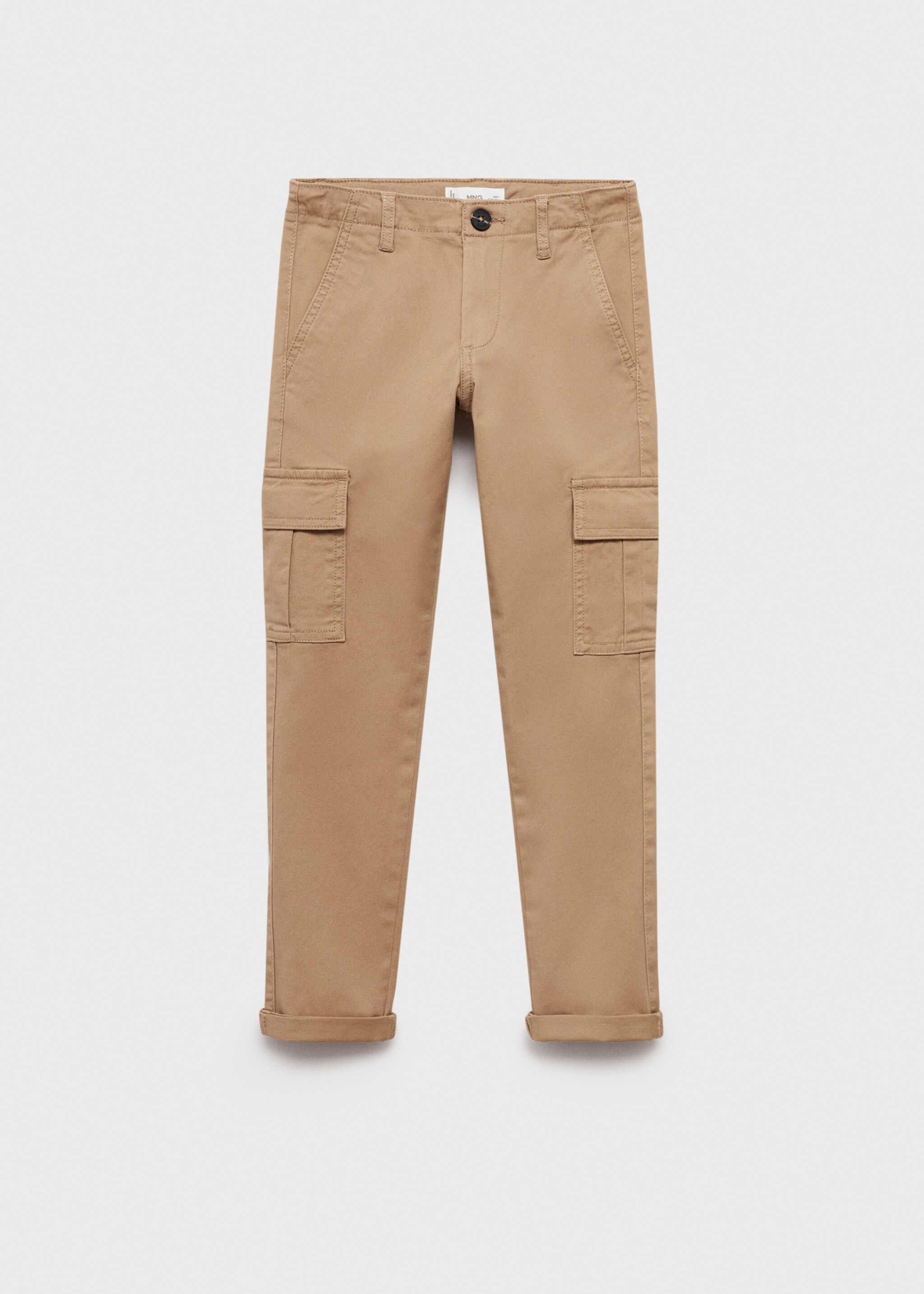 Straight Fit-Cargohose - Artikel ohne Model, Mittelbraun. Ref: 77024435-00.