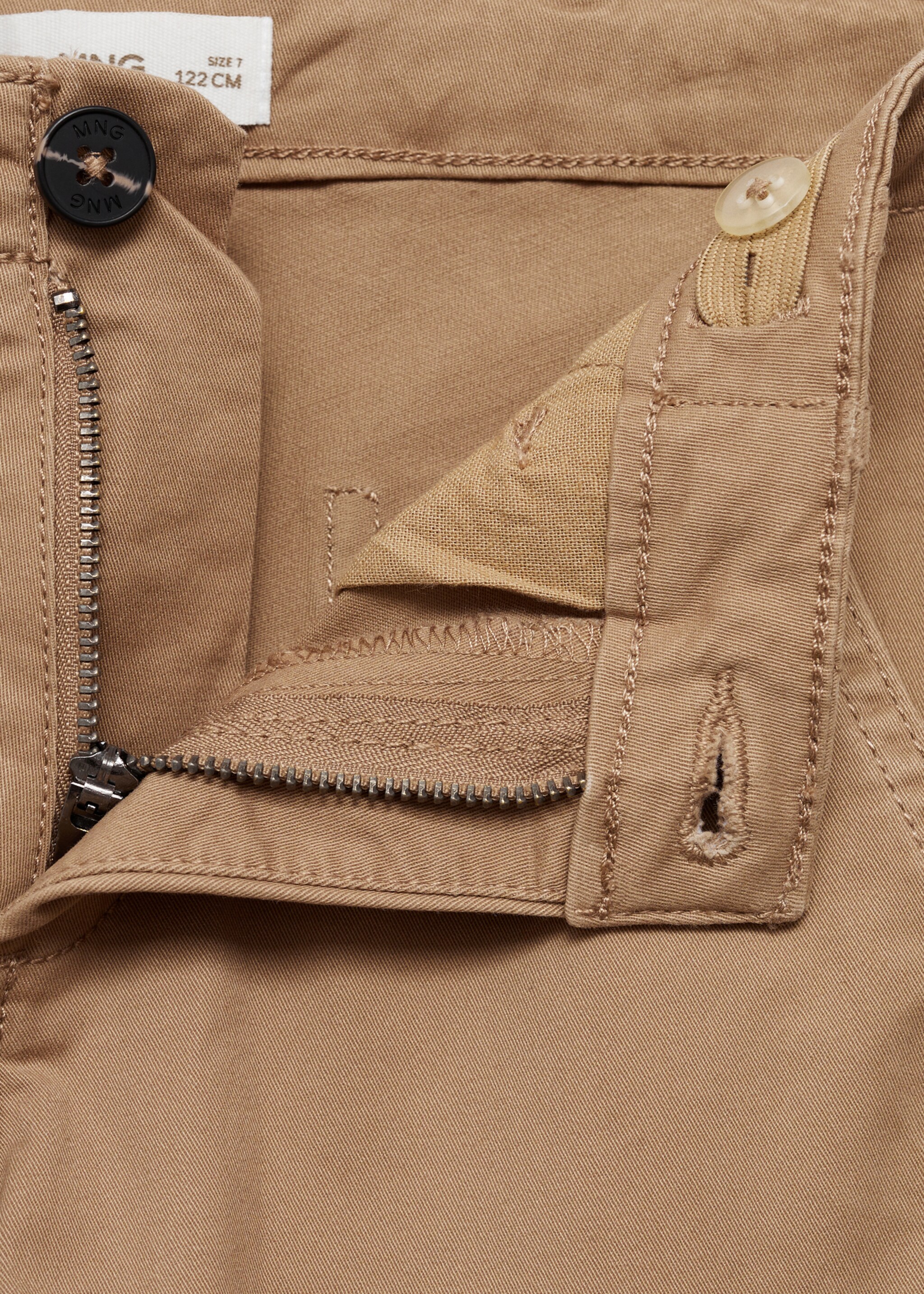 Straight Fit-Cargohose - Detail des Artikels 8, Mittelbraun. Ref: 77024435-00.