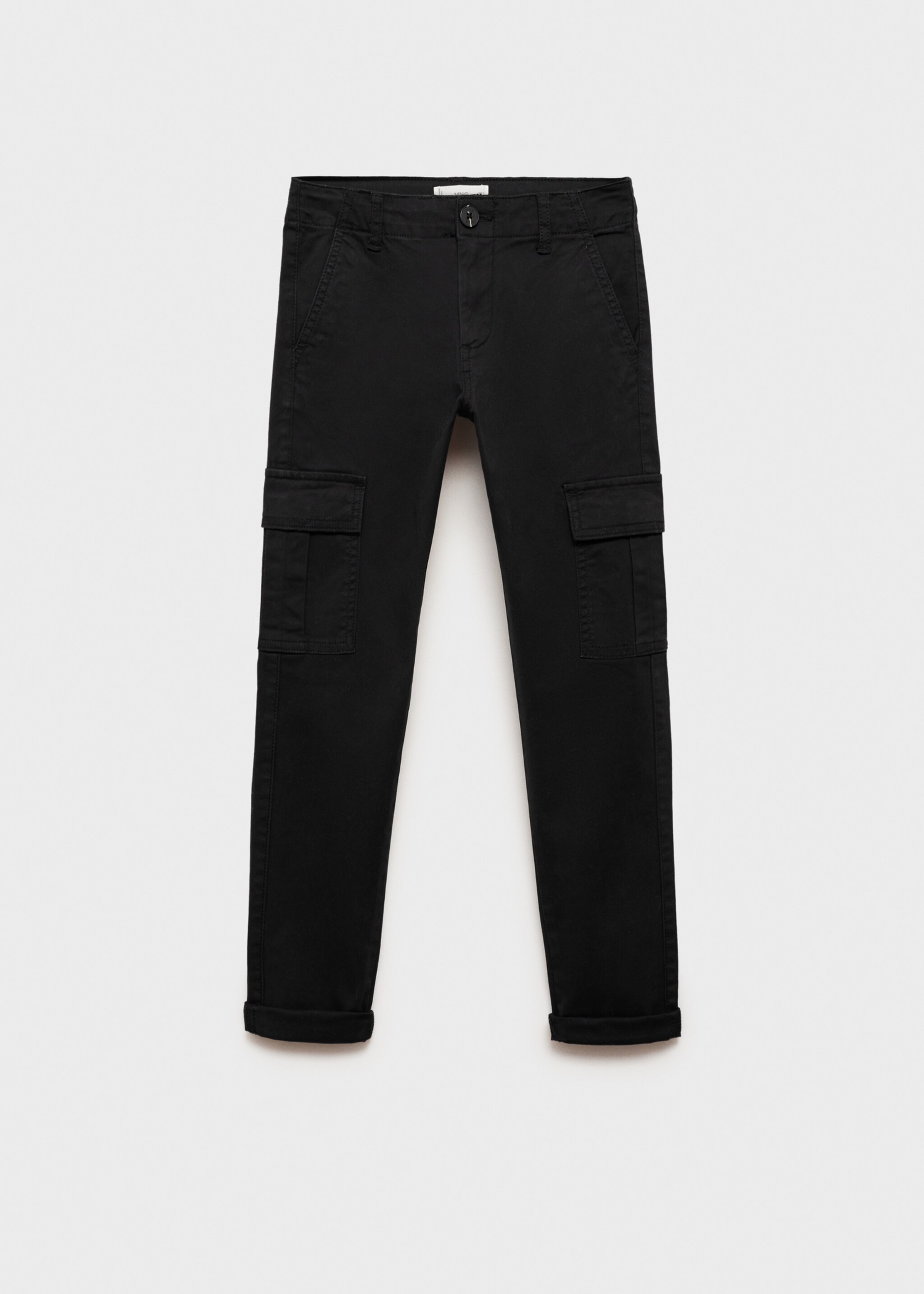 Pantalón cargo straight fit - Artículo sin modelo, Negro. Ref: 77024435-00.