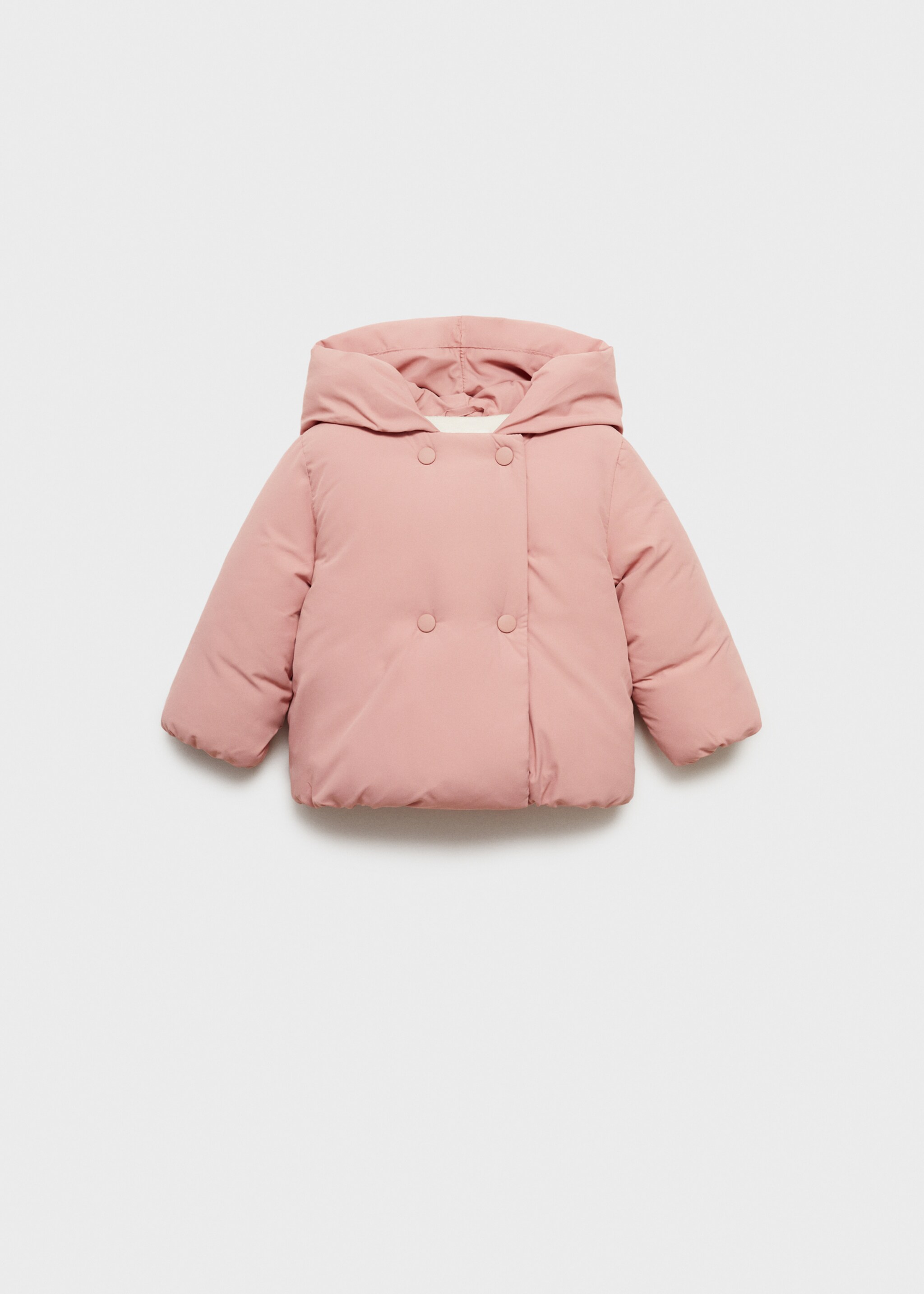 Anorak doublure imitation fourrure - Article sans modèle, Rose. Ref: 77024436-00.