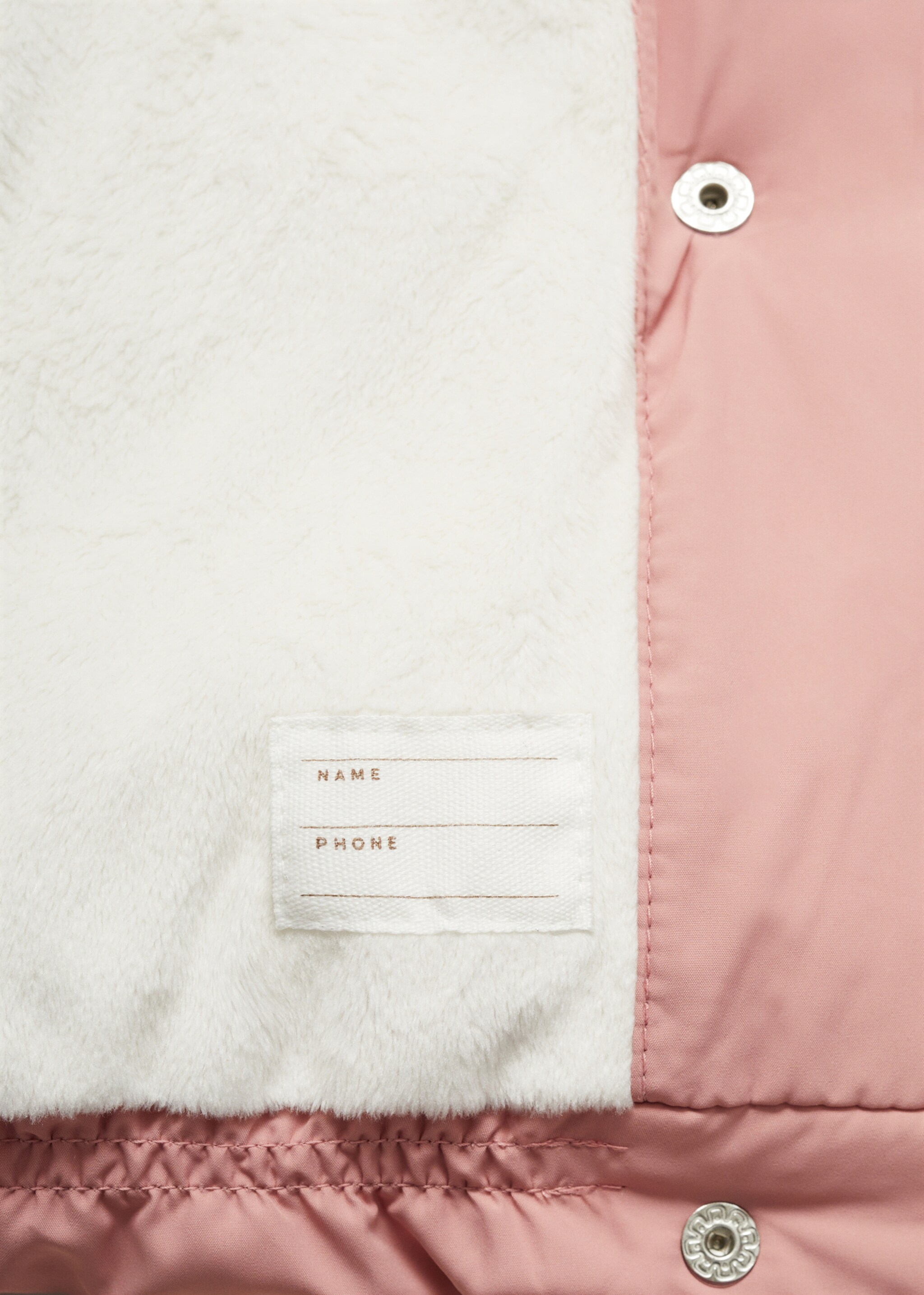 Anorak doublure imitation fourrure - Détail de l'article 0, Rose. Ref: 77024436-00.