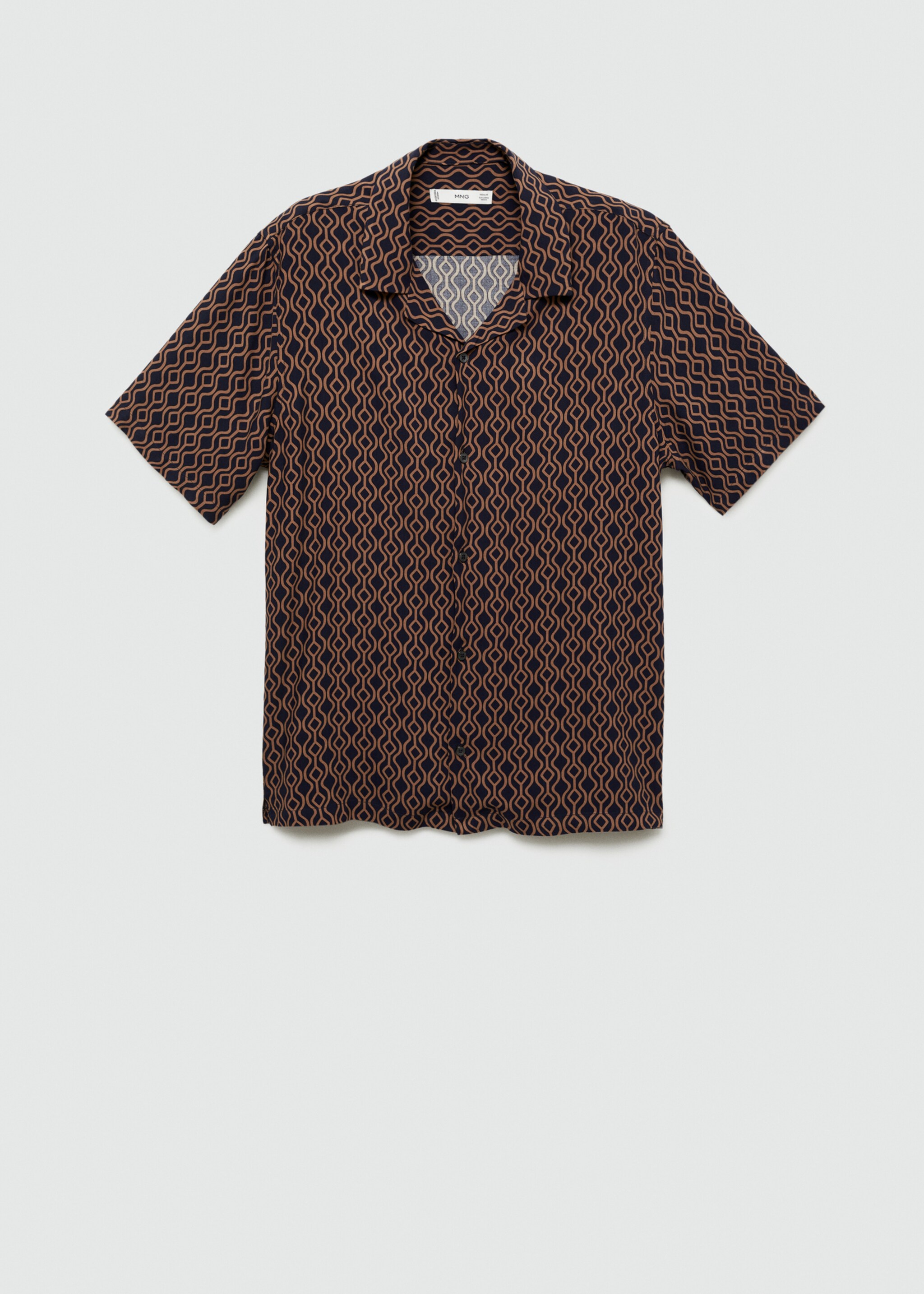 Regular fit, lenge, mintás ing - Termék modell nélkül