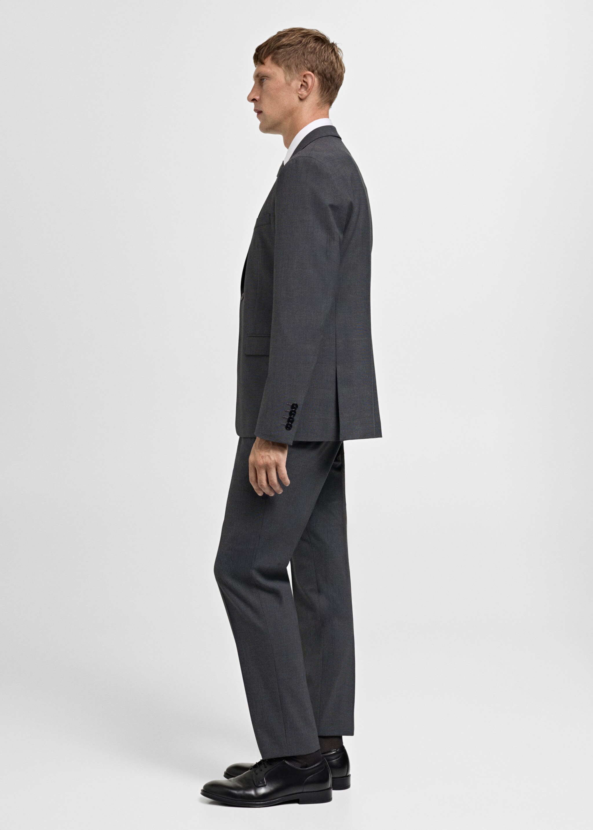 Pantalon costume Parí super slim-fit - Détail de l'article 2, Gris chiné moyen. Ref: 77024442-00.